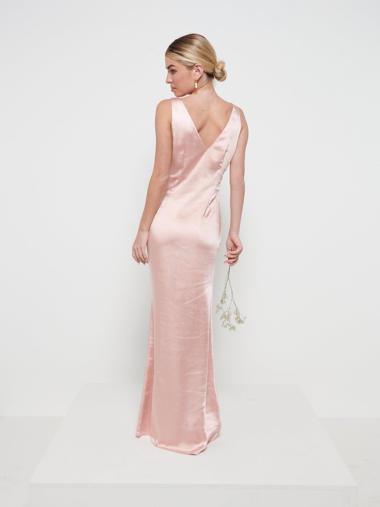 Esmee Maxi Bridesmaid Dress - Matte True Blush