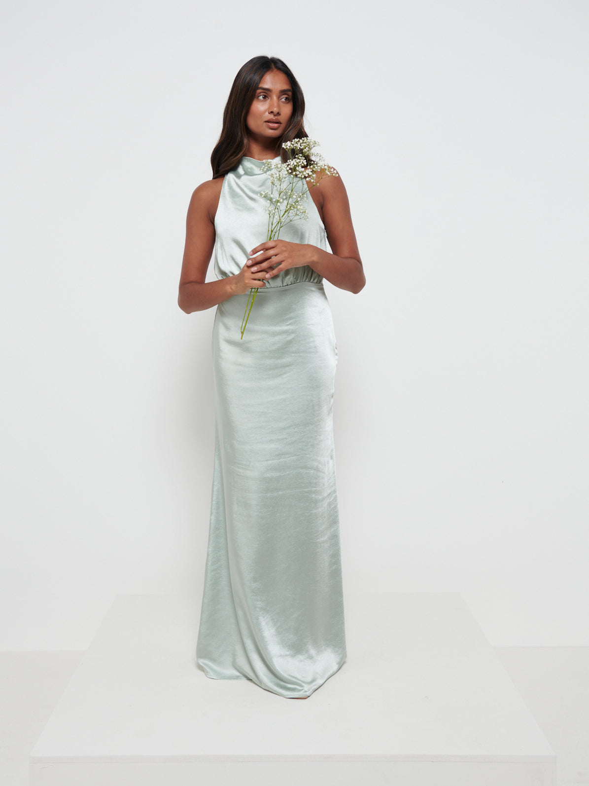 Farrah Maxi Bridesmaid Dress - Matte Sage