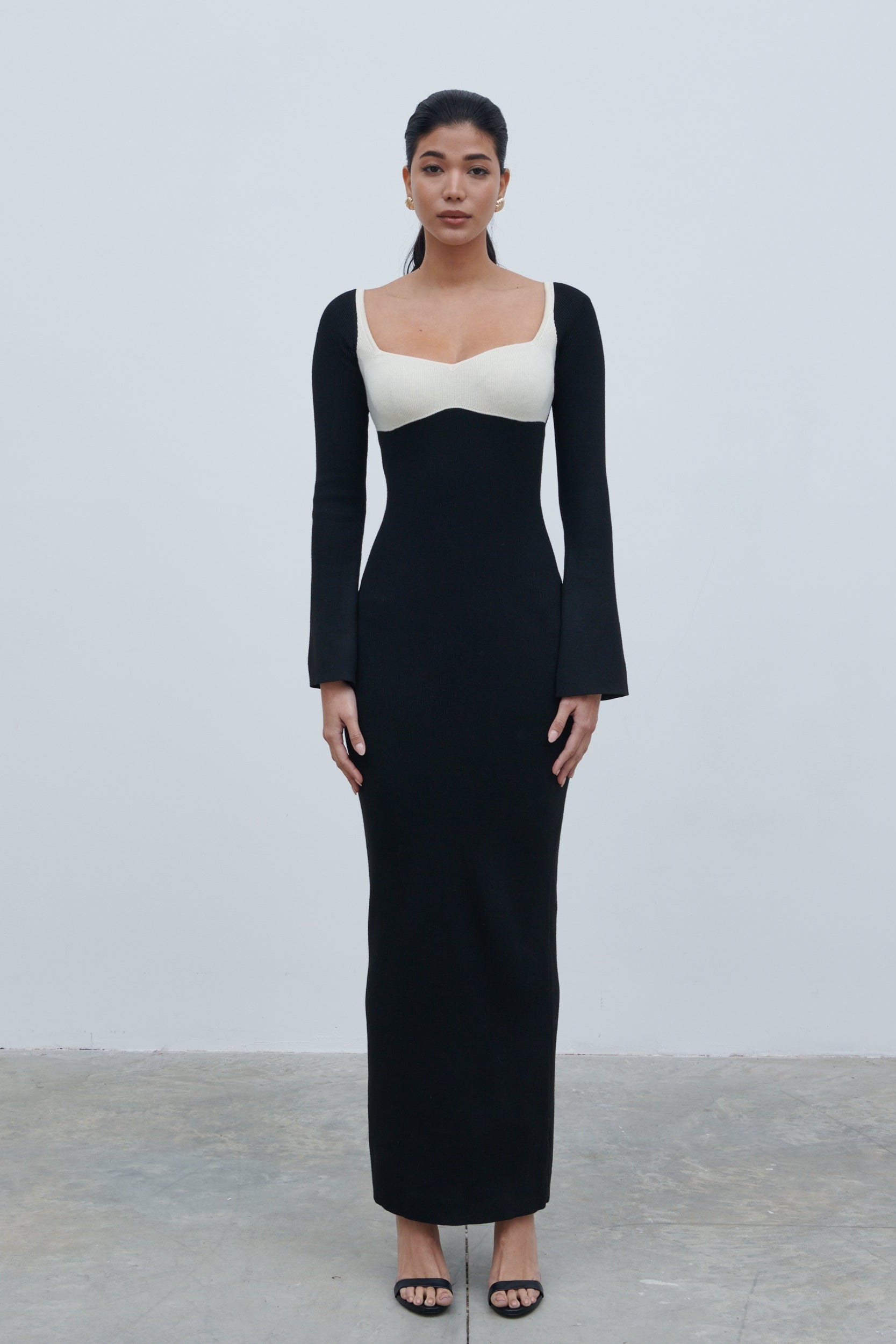 Long Sleeve Black Off Shoulder Rib Knitted Midaxi Dress Pretty Lavish Rib Knit Off The Shoulder Long Sleeve Black Off Shoulder Rib Knitted Midaxi Dress Pretty Lavish Rib Knit Off The Shoulder