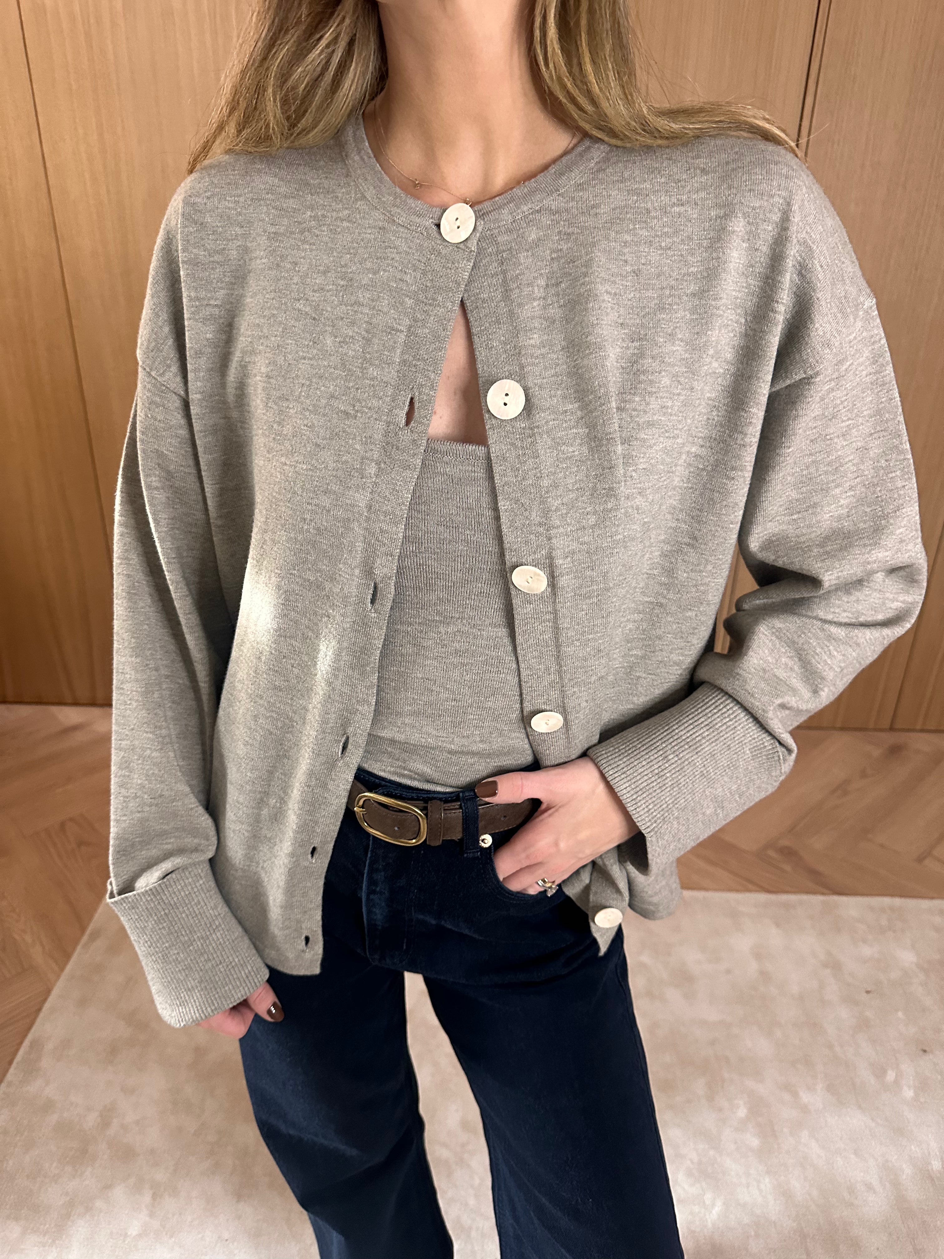 Elani Knit Cardigan and Cami Set - Mushroom – Pretty Lavish