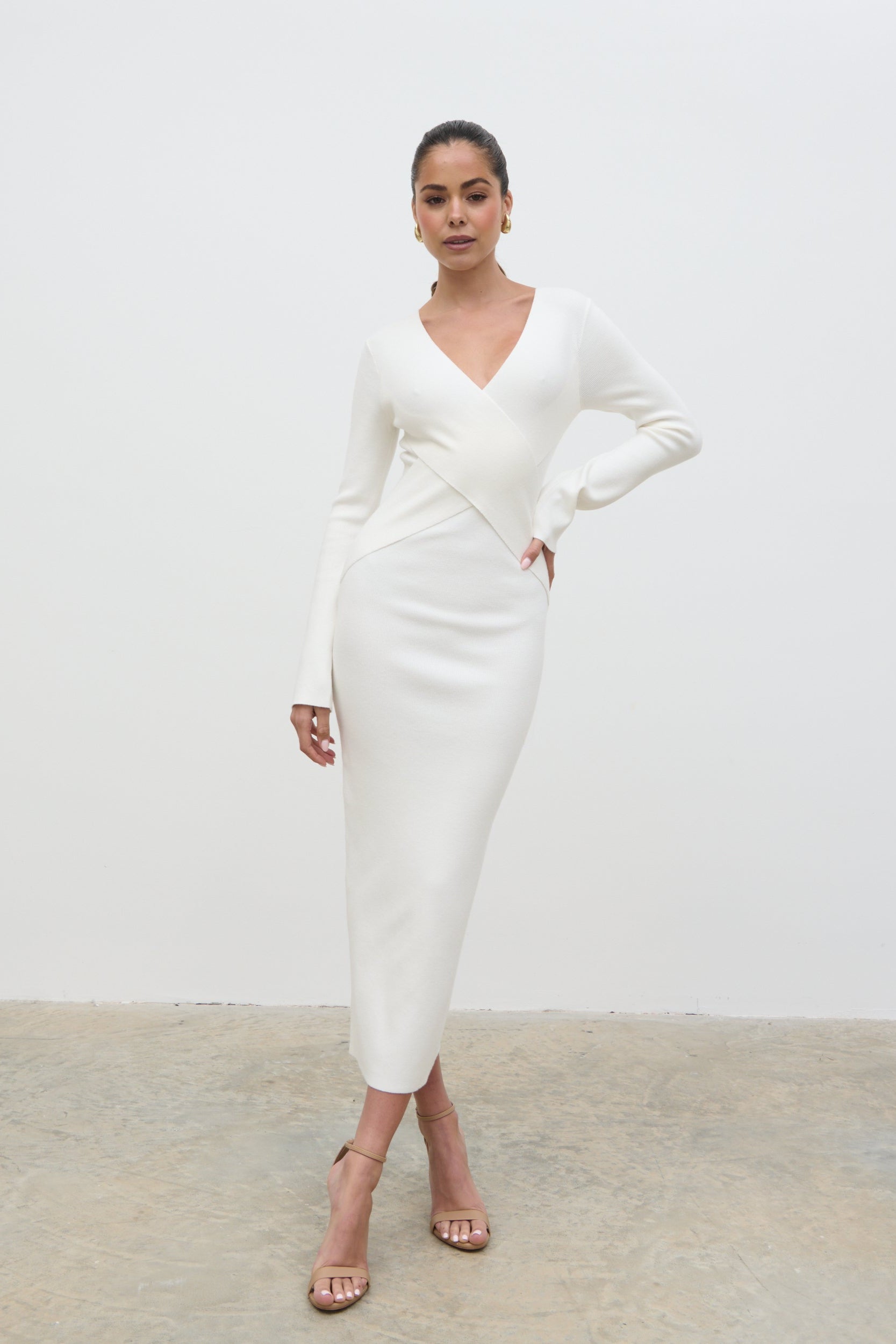 White Wrap Midi Dress Cream Knit Wrap Dress Jacklin Wrap Midaxi Dress Cream Pretty Lavish White Wrap Midi Dress Cream Knit Wrap Dress Jacklin Wrap Midaxi Dress Cream Pretty Lavish