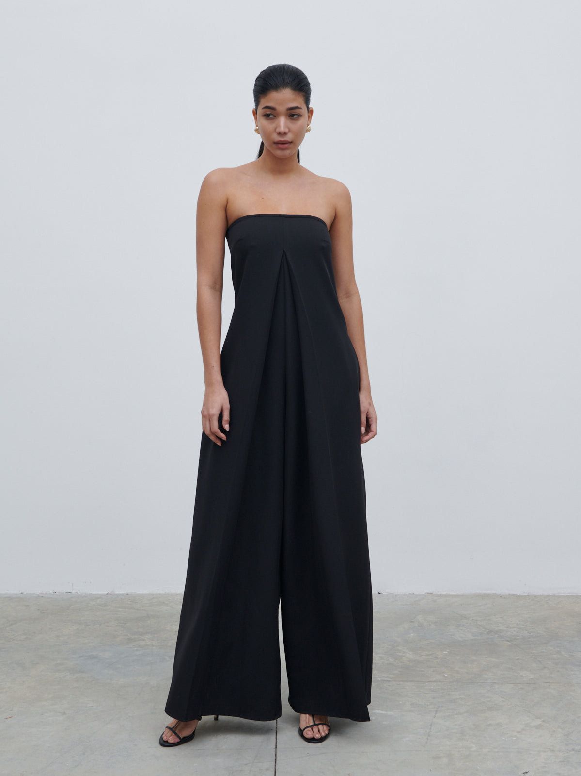 Jaden Bandeau Wide Leg Jumpsuit - Black