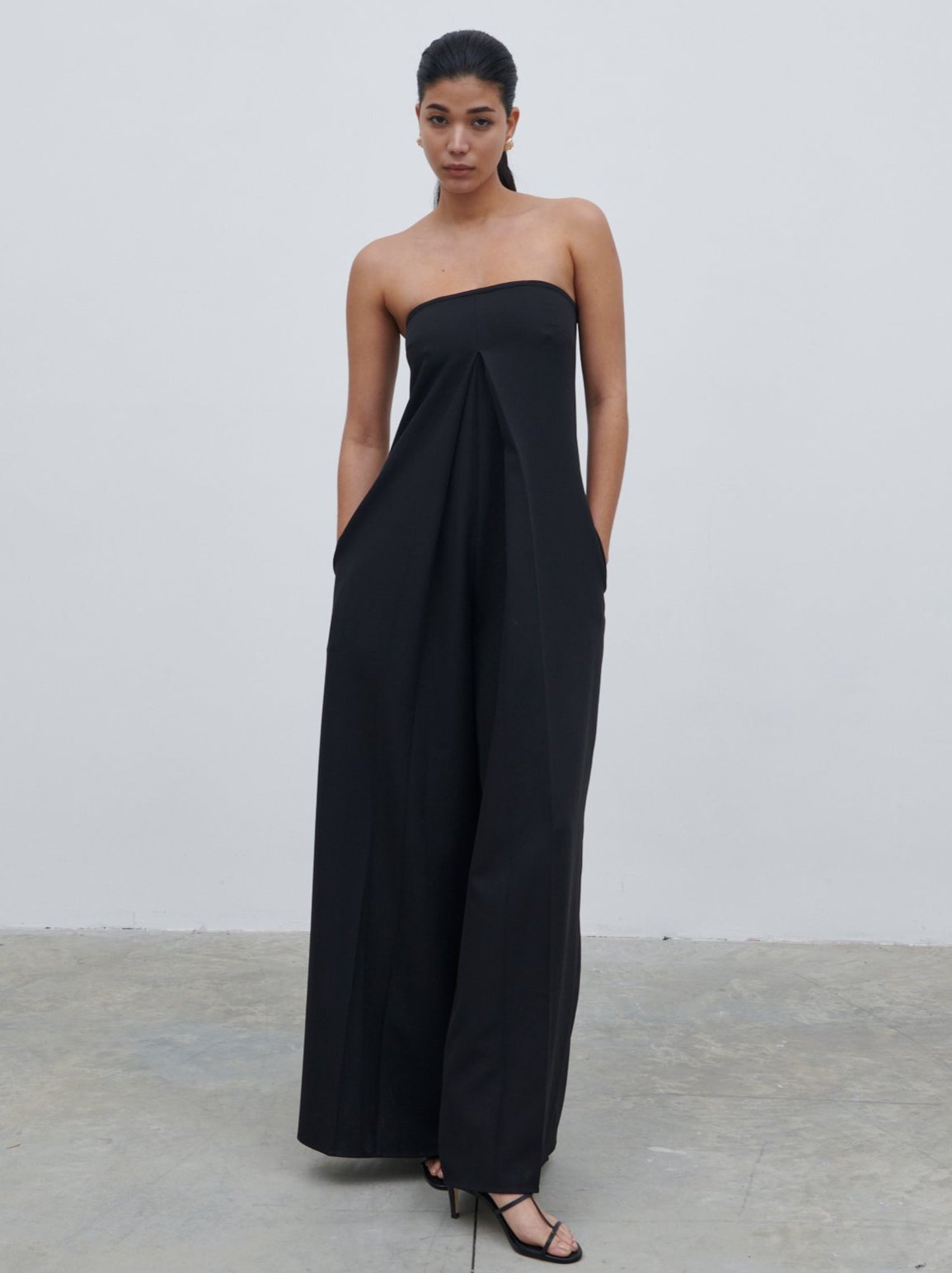 Jaden Bandeau Wide Leg Jumpsuit - Black