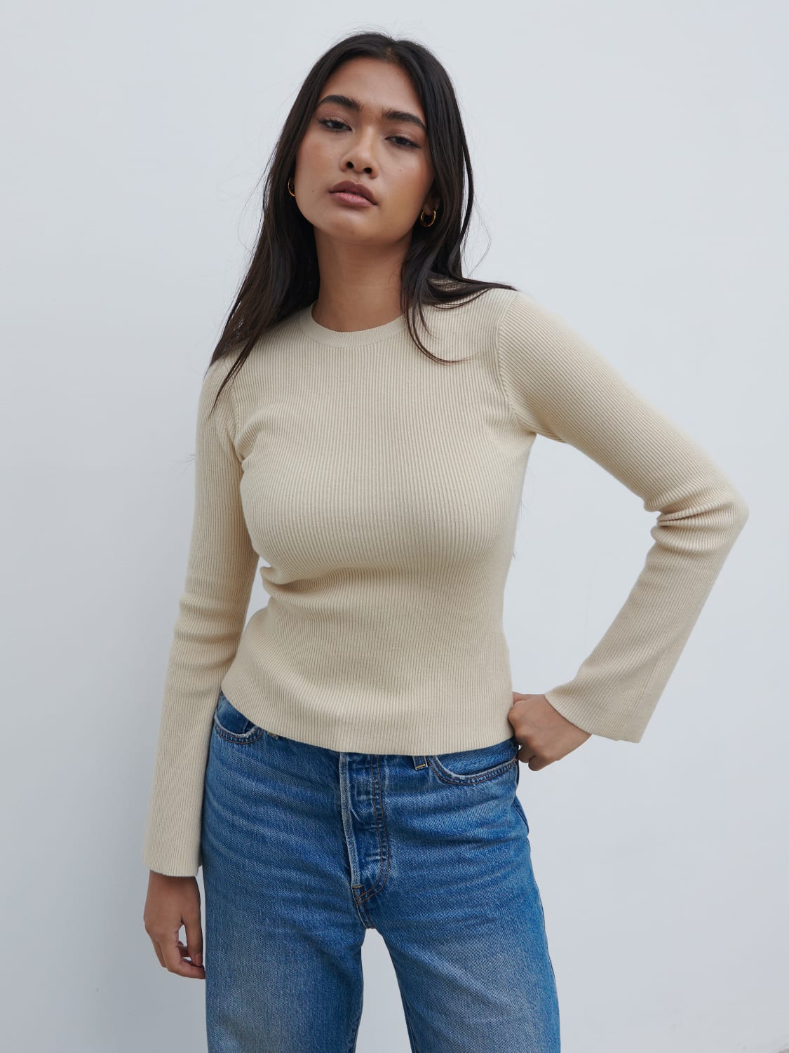 Jayla Long Sleeve Knit Top