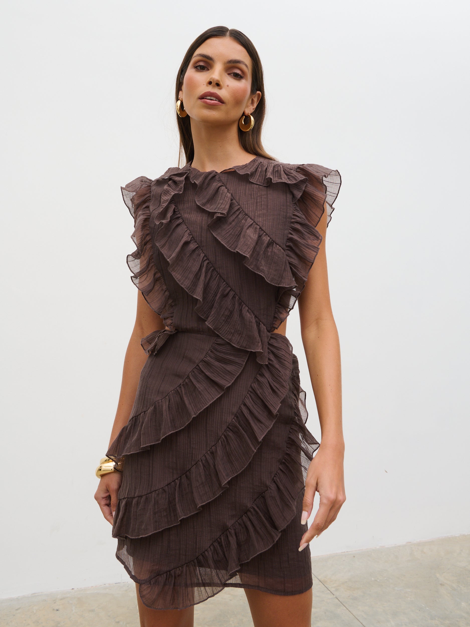 brown poplin maxi dress Cornelia Maxi, Chocolate Cherry XL euthymia Chic Bridesmaid Dress Trends Rental Duration:16 days 100% Cotton.