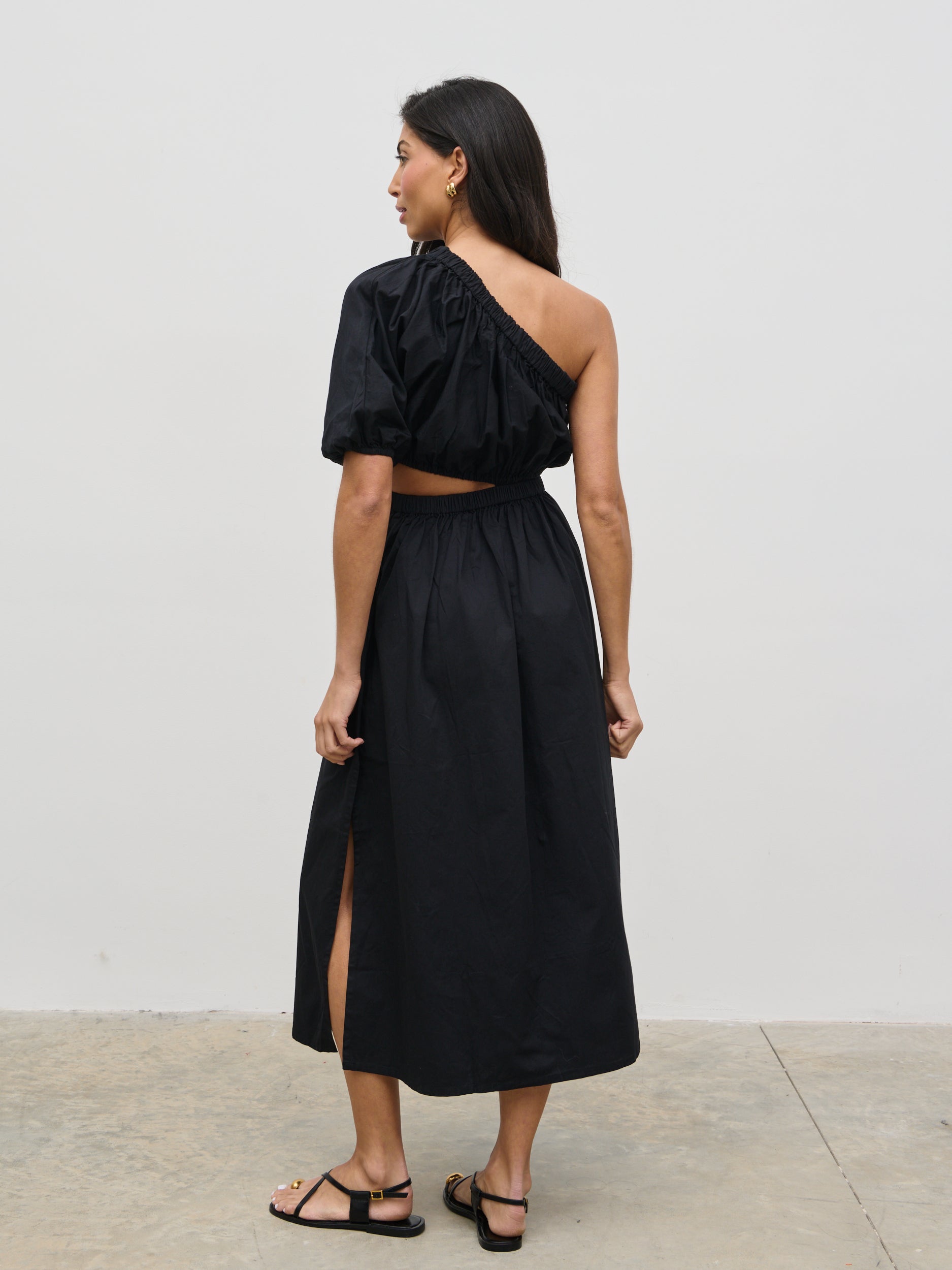 cut out midaxi dress Lysandra Cut-Out Midaxi Dress (Chocolate) | Love Cherish