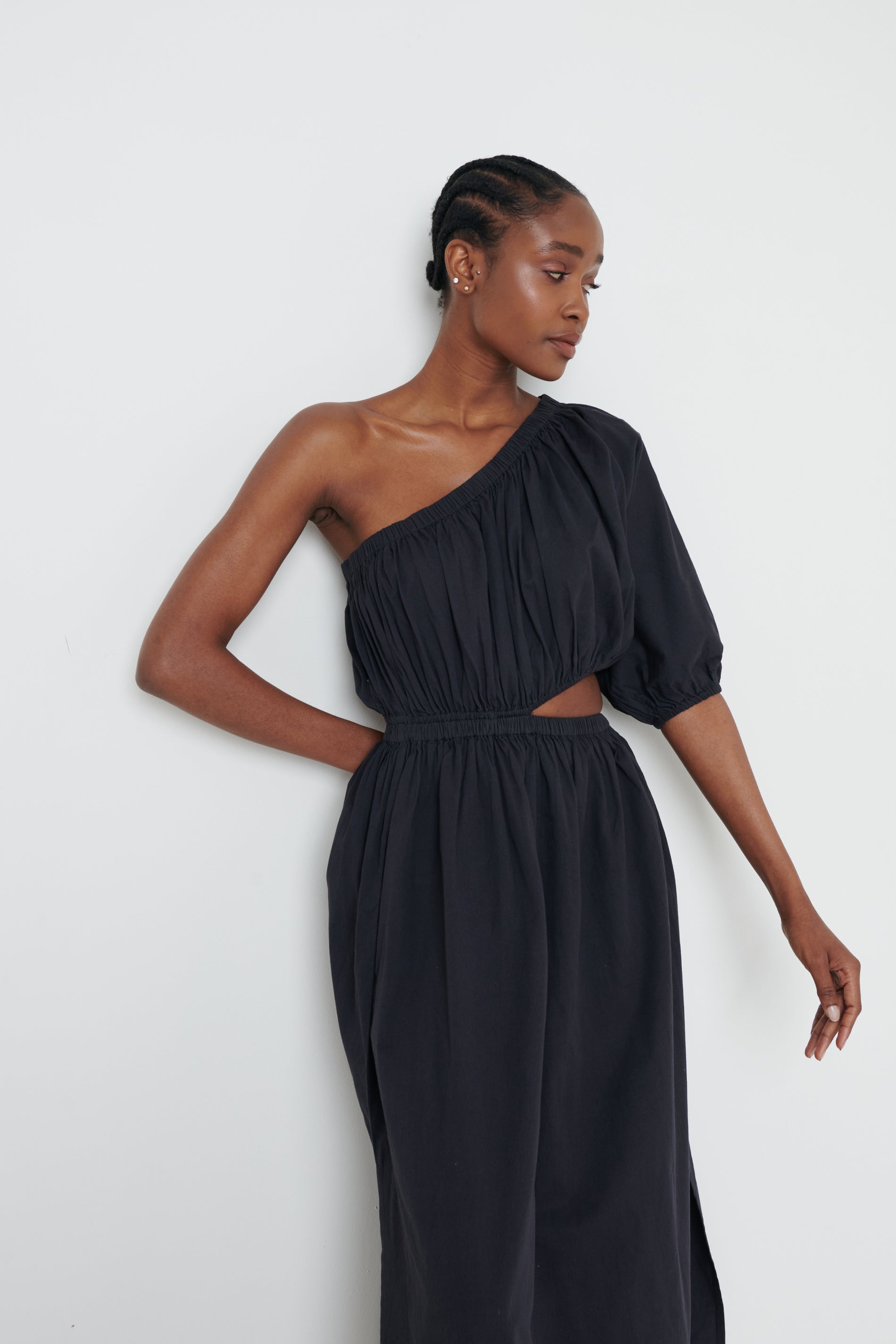 Jude Cut Out Midaxi Dress - Black – Pretty Lavish