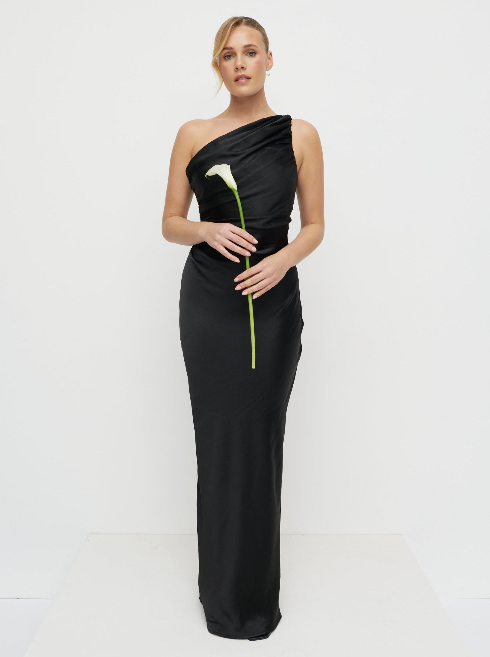 cream silk long sleeve dress Satin with Tie Waist S / CHAMPAGNE / 04613 SIZE:18 Heavy silk georgette dress Mystic Modesty Label XS Vintage Neiman-Marcus black