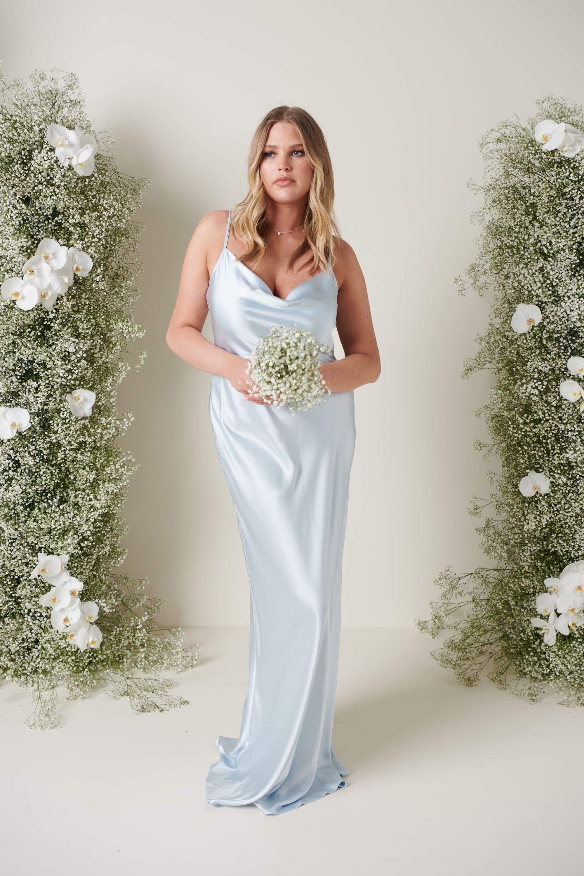 pretty lavish silk dress PRETTY LAVISH Keisha Maxi Bridesmaid Dress