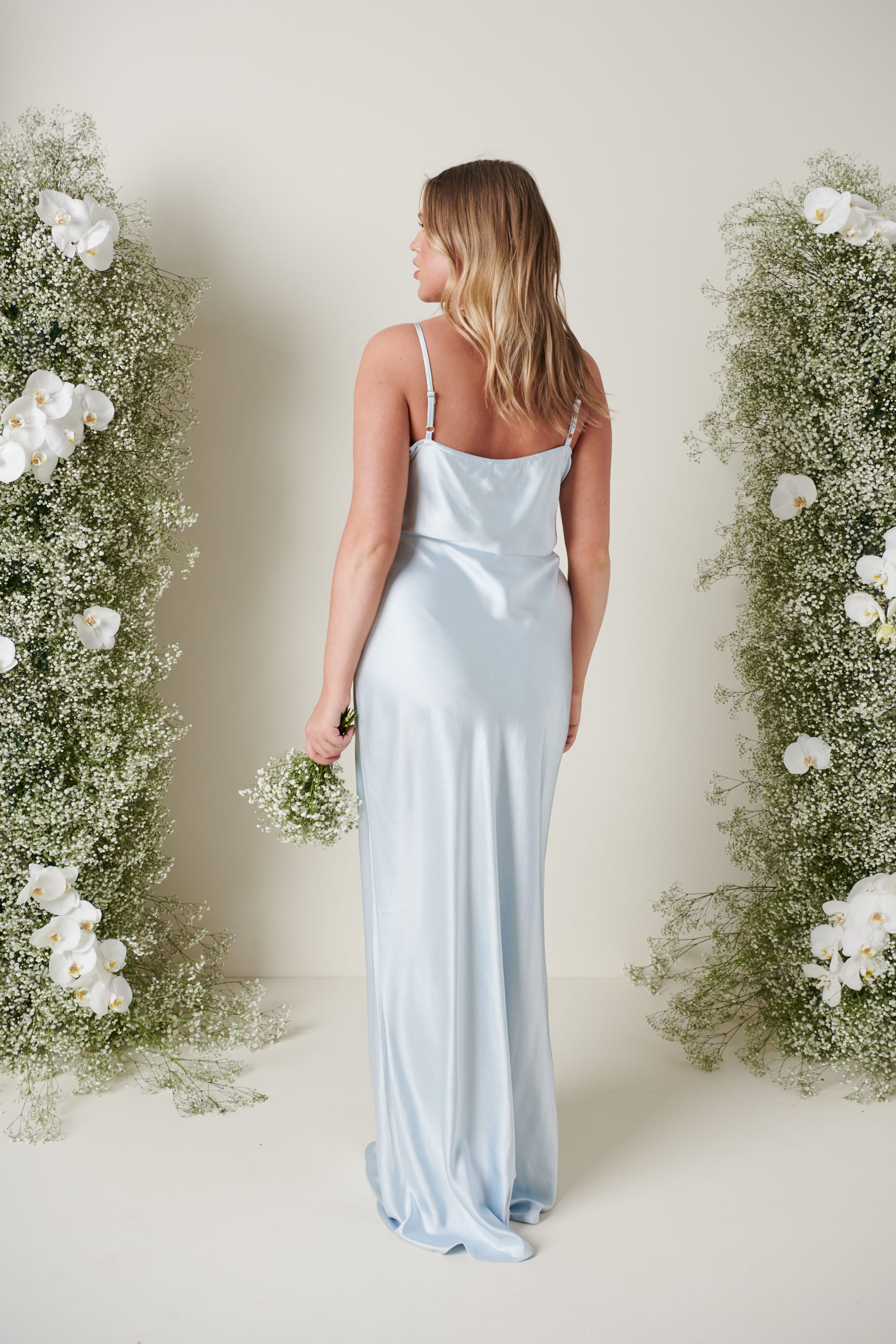 Keisha Maxi Bridesmaid Dress - Matte Ice Blue Pretty Lavish Keisha Maxi Bridesmaid Dress - Matte Ice Blue Pretty Lavish