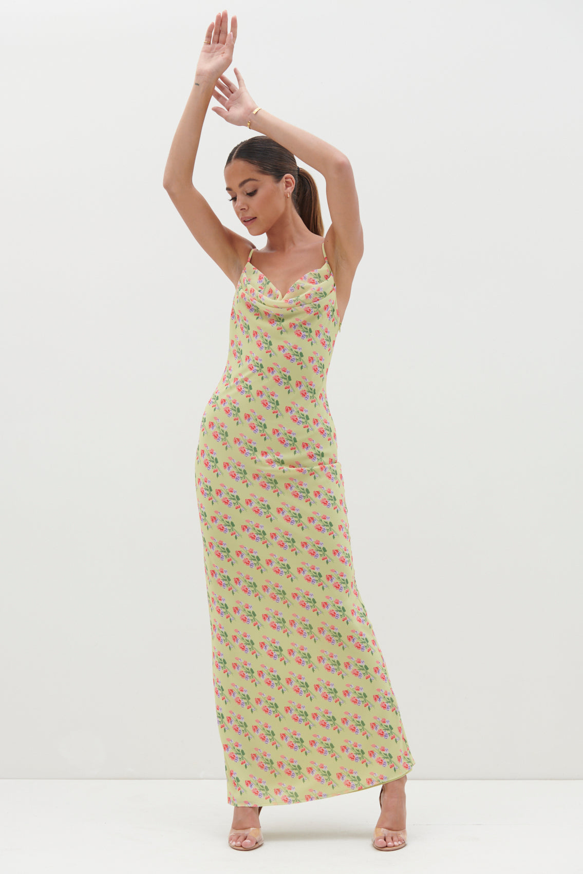 Keisha Printed Chiffon Maxi Dress - Botanic Floral