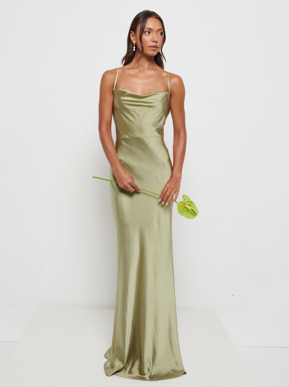 keisha maxi bridesmaid dress - matte olive reviews Bust Size:40 ZOE APPAREL Girl Rainbow Color Outfit