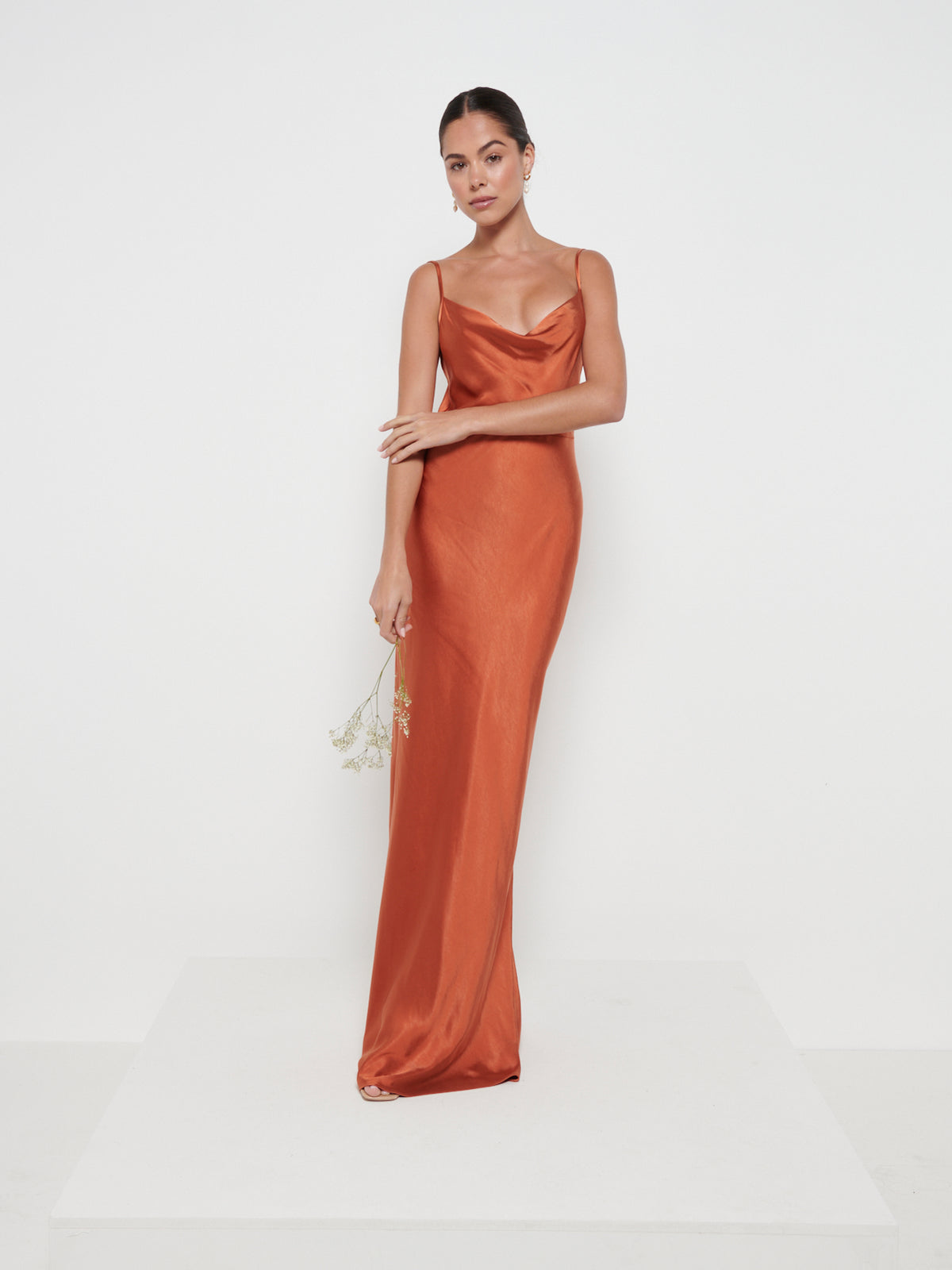 Keisha Maxi Bridesmaid Dress - Matte Copper – Pretty Lavish