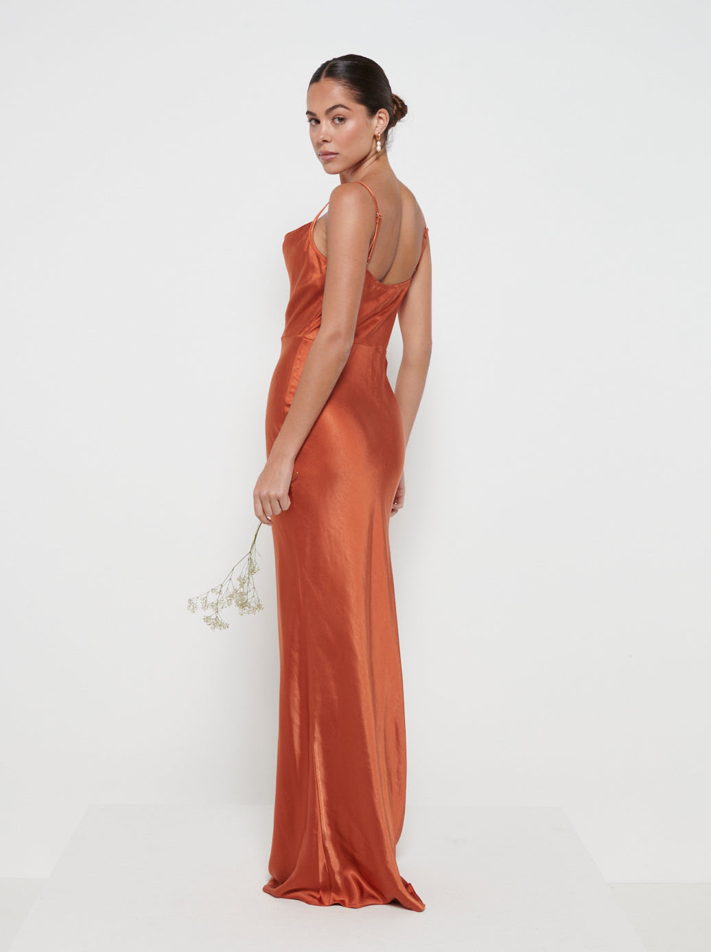 Keisha Maxi Bridesmaid Dress - Matte Copper Pretty Lavish Keisha Maxi Bridesmaid Dress - Matte Copper Pretty Lavish