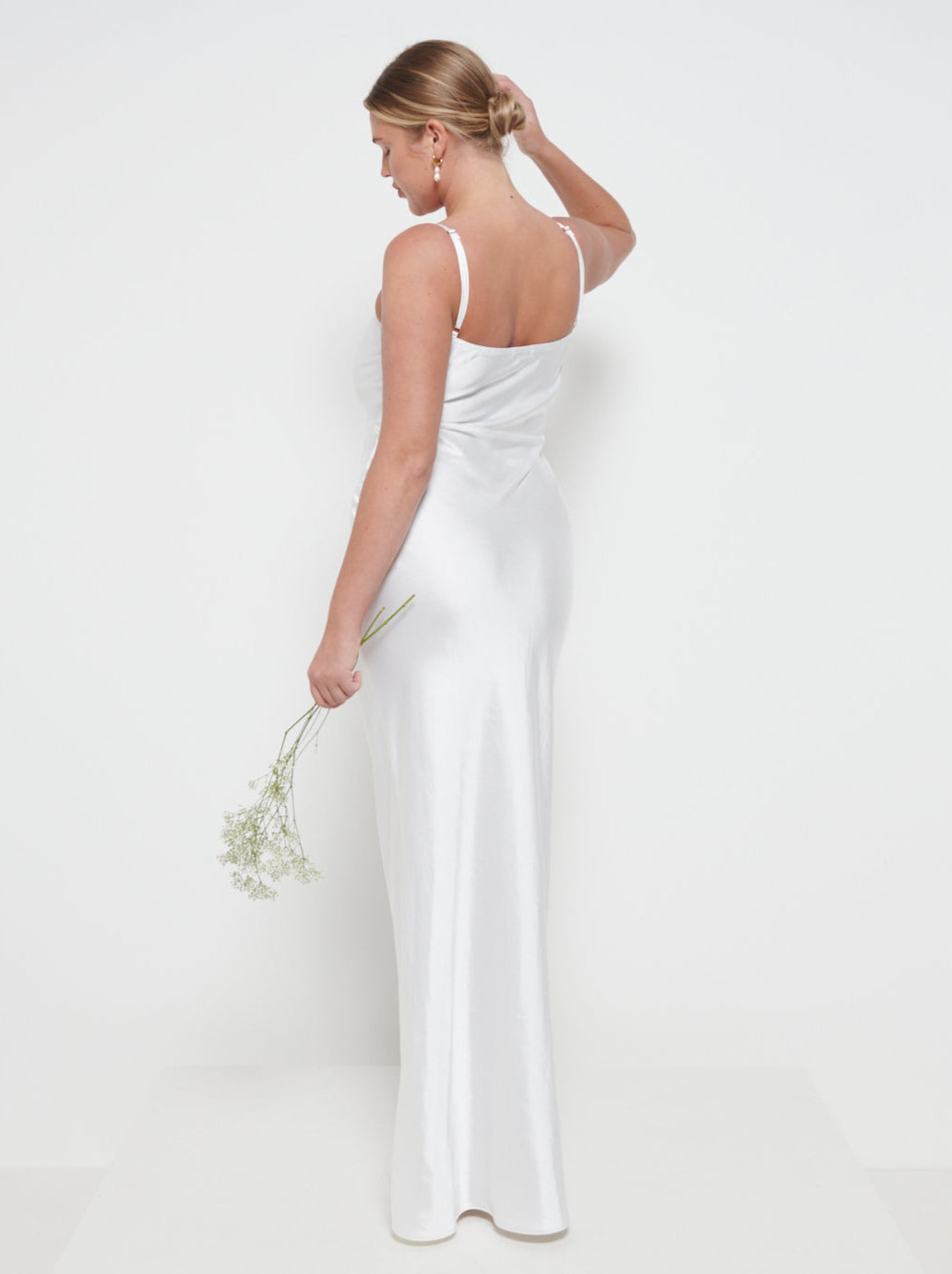 keisha slip maxi dress Bridesmaid Dress Emerald Satin Slip Dress Keisha Maxi Bridesmaid Dress Matte Emerald
