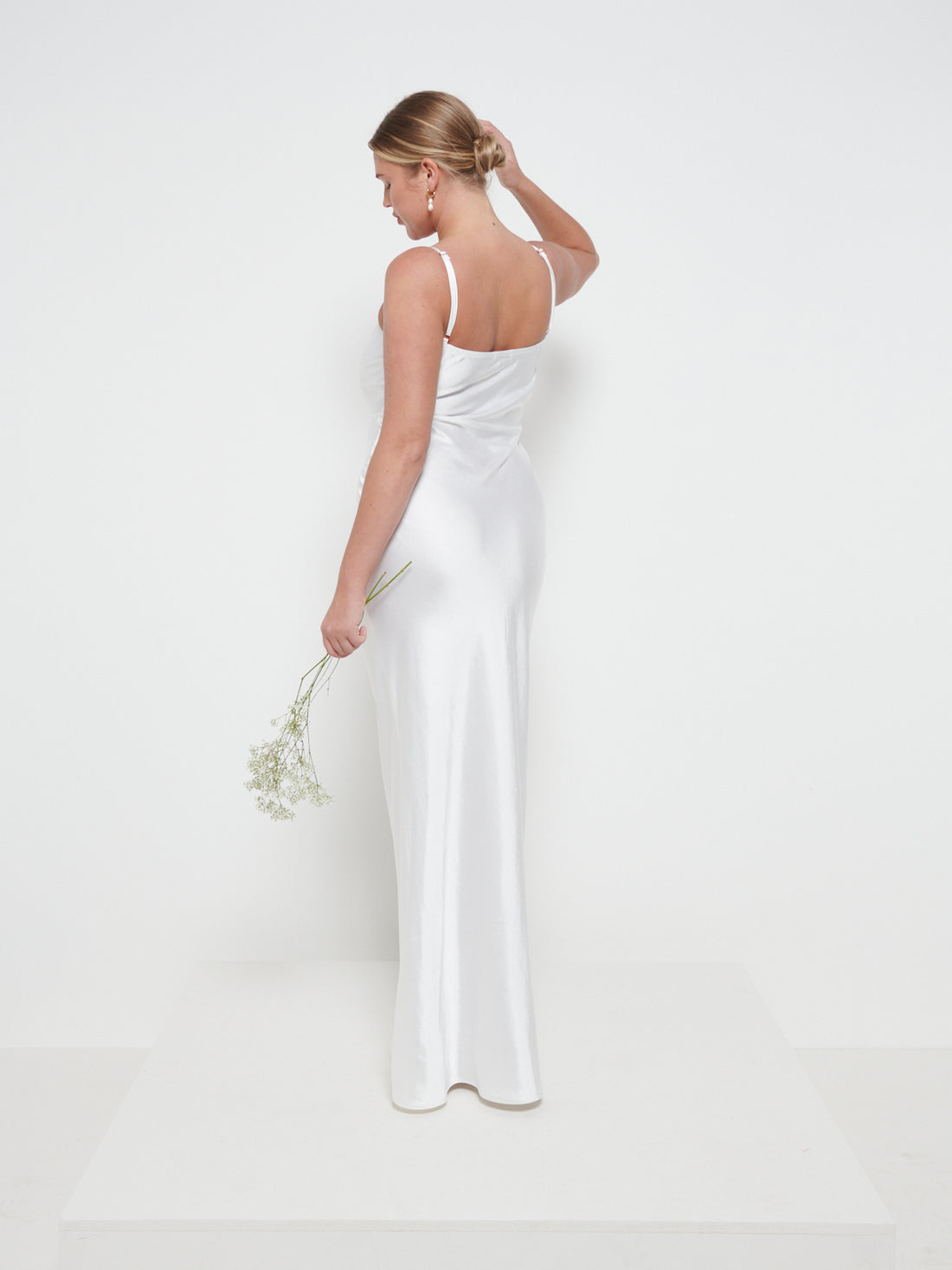 Keisha Maxi Bridesmaid Dress - Matte Ivory – Pretty Lavish