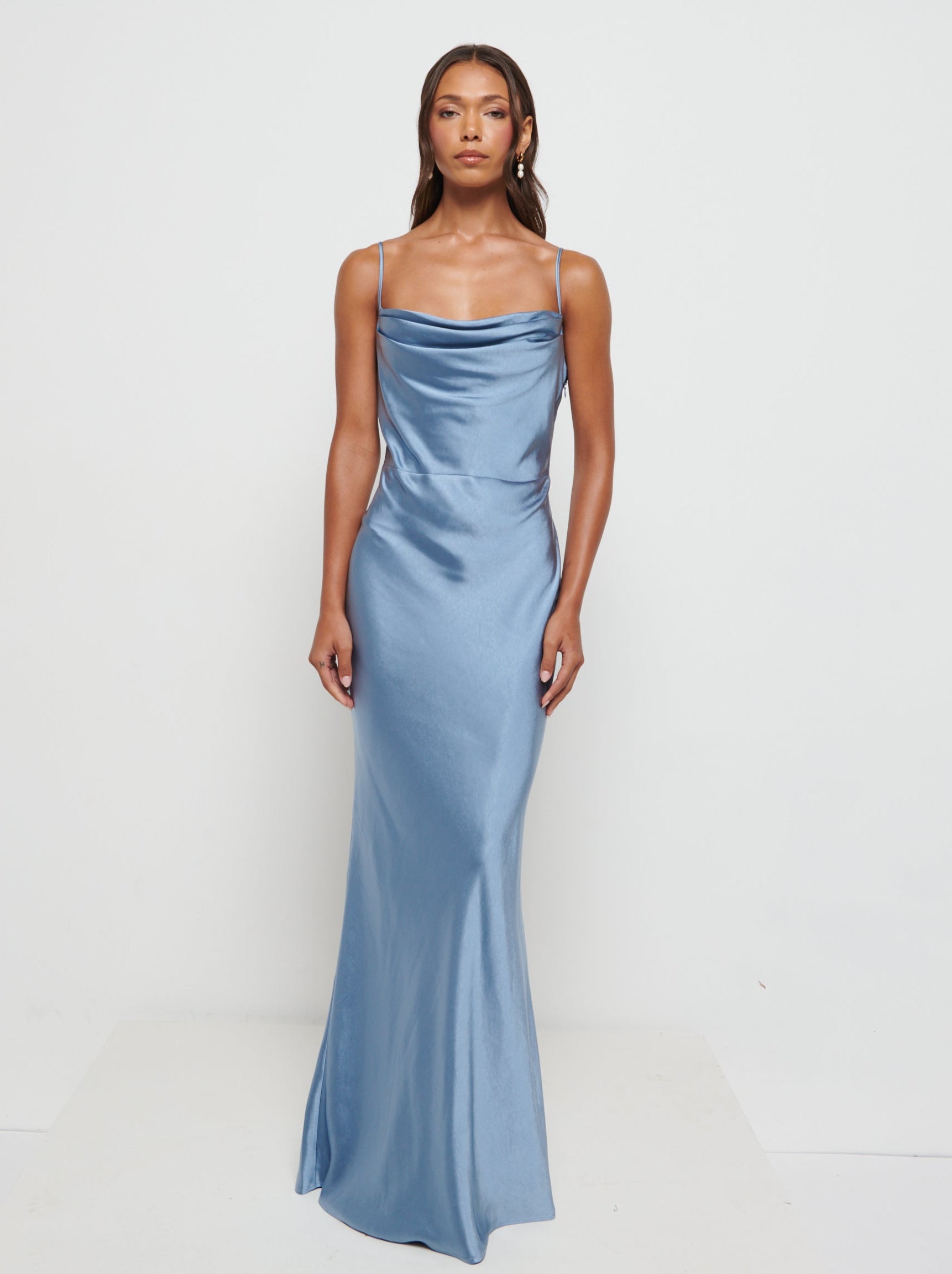 Keisha Maxi Satin Bridesmaid Dress
