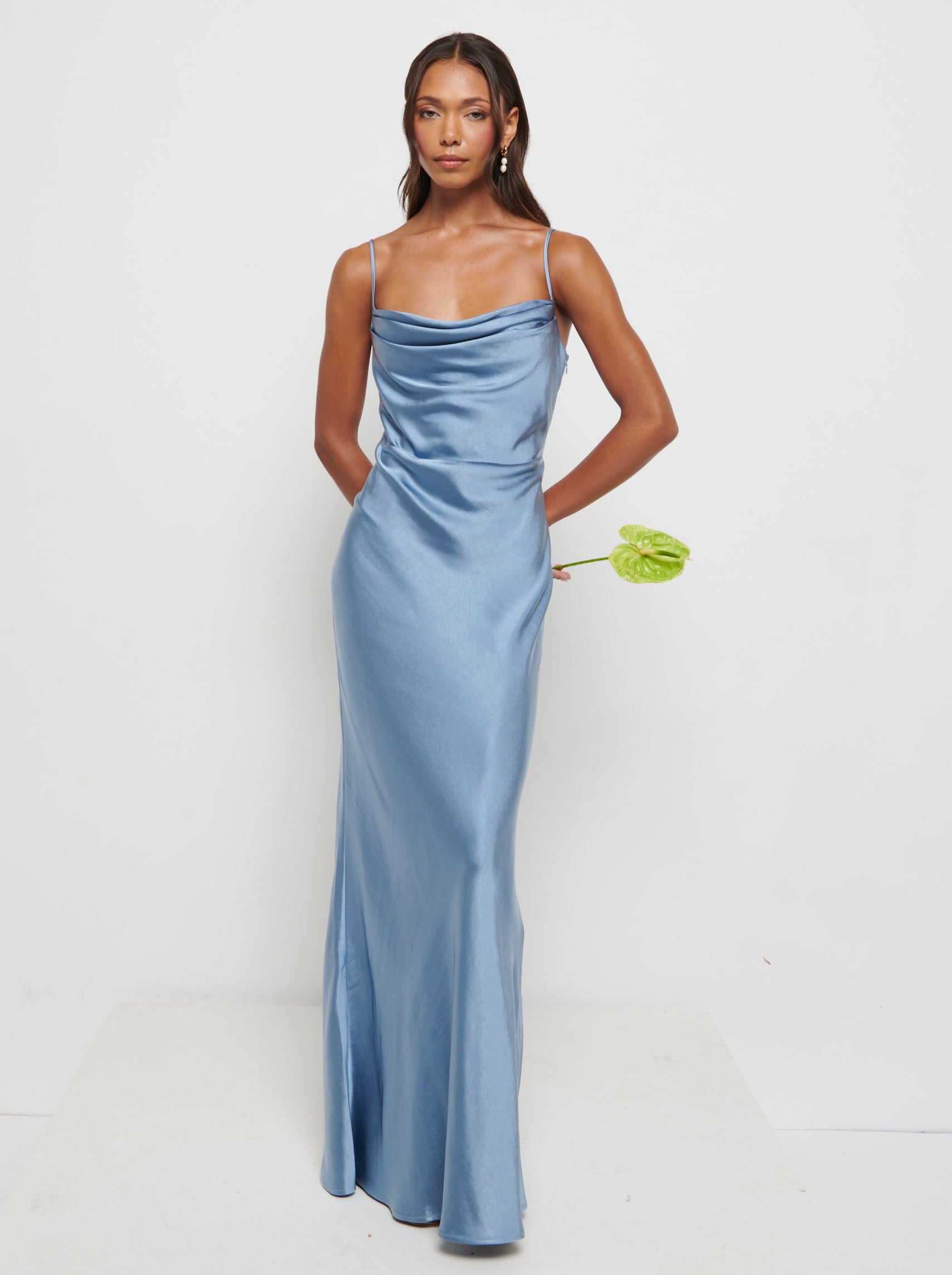 Keisha Maxi Satin Bridesmaid Dress