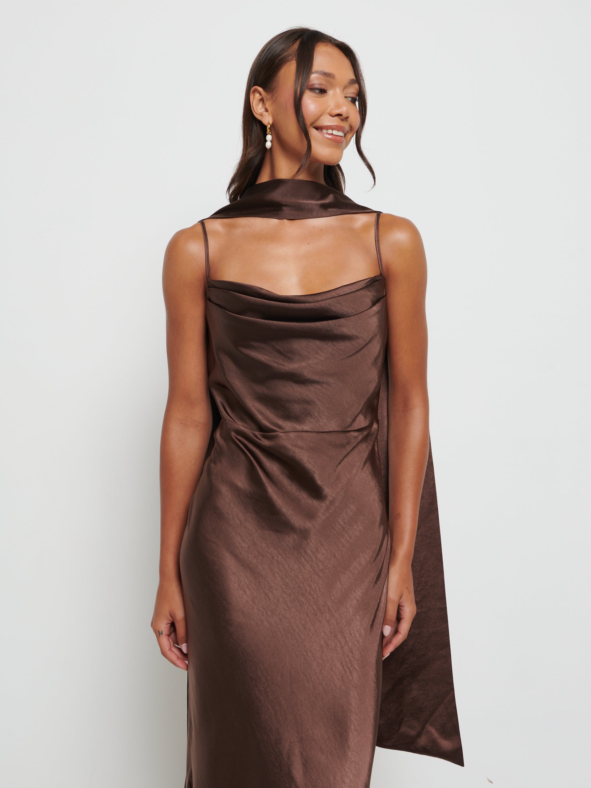 Keisha Scarf Maxi Bridesmaid Dress Keisha Scarf Maxi Bridesmaid Dress