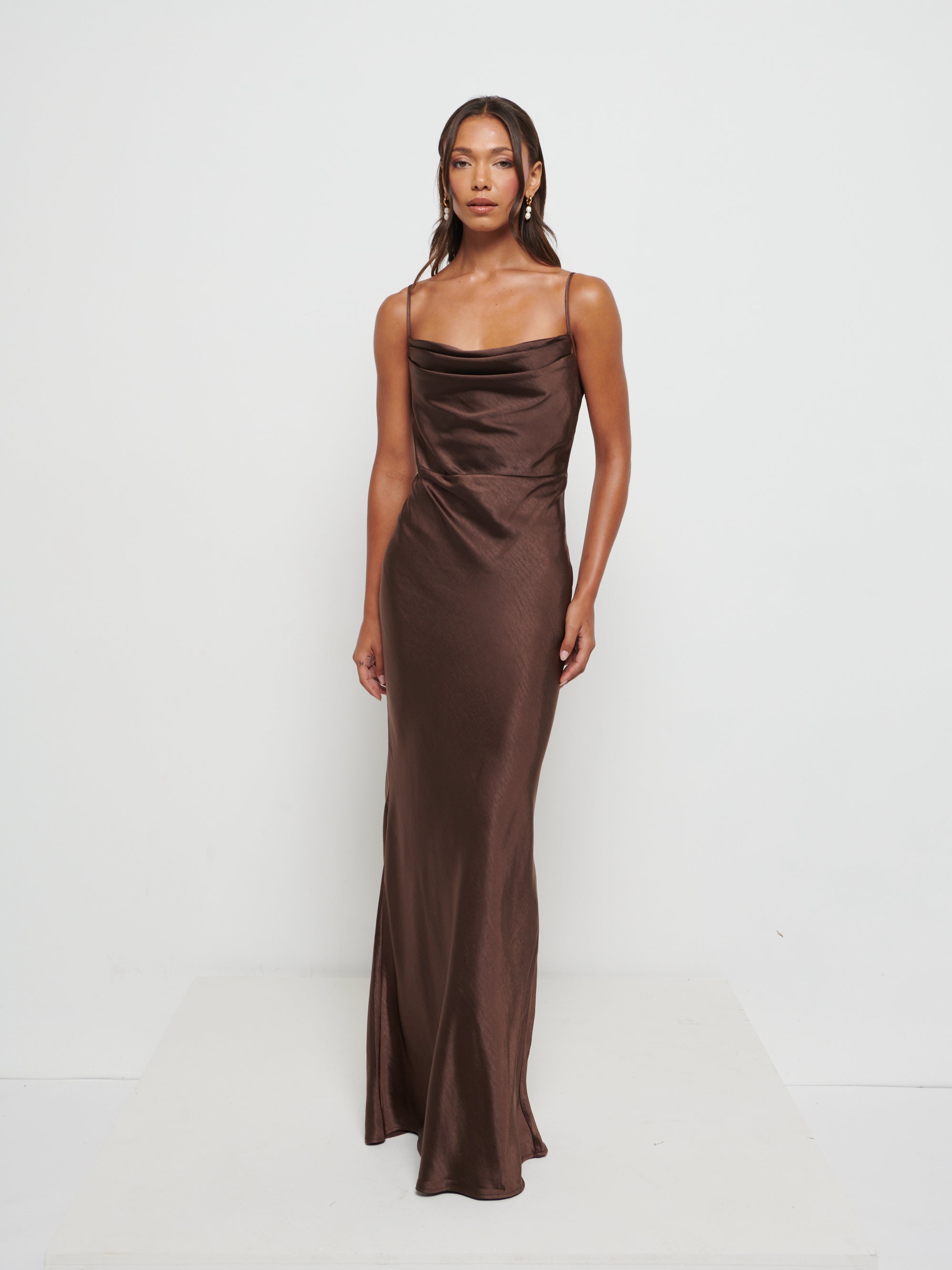 Keisha Scarf Maxi Bridesmaid Dress