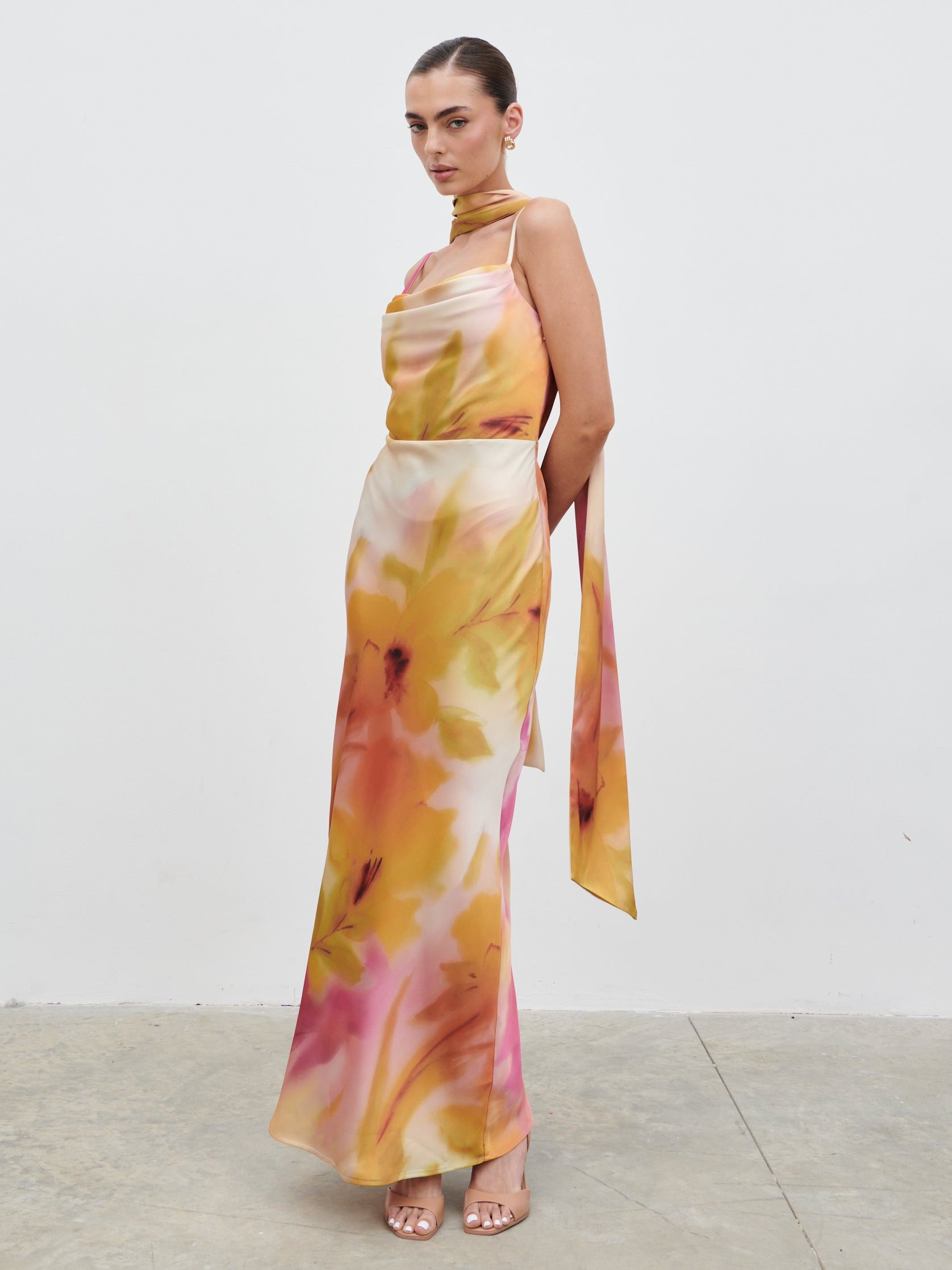 Keisha Scarf Maxi Dress