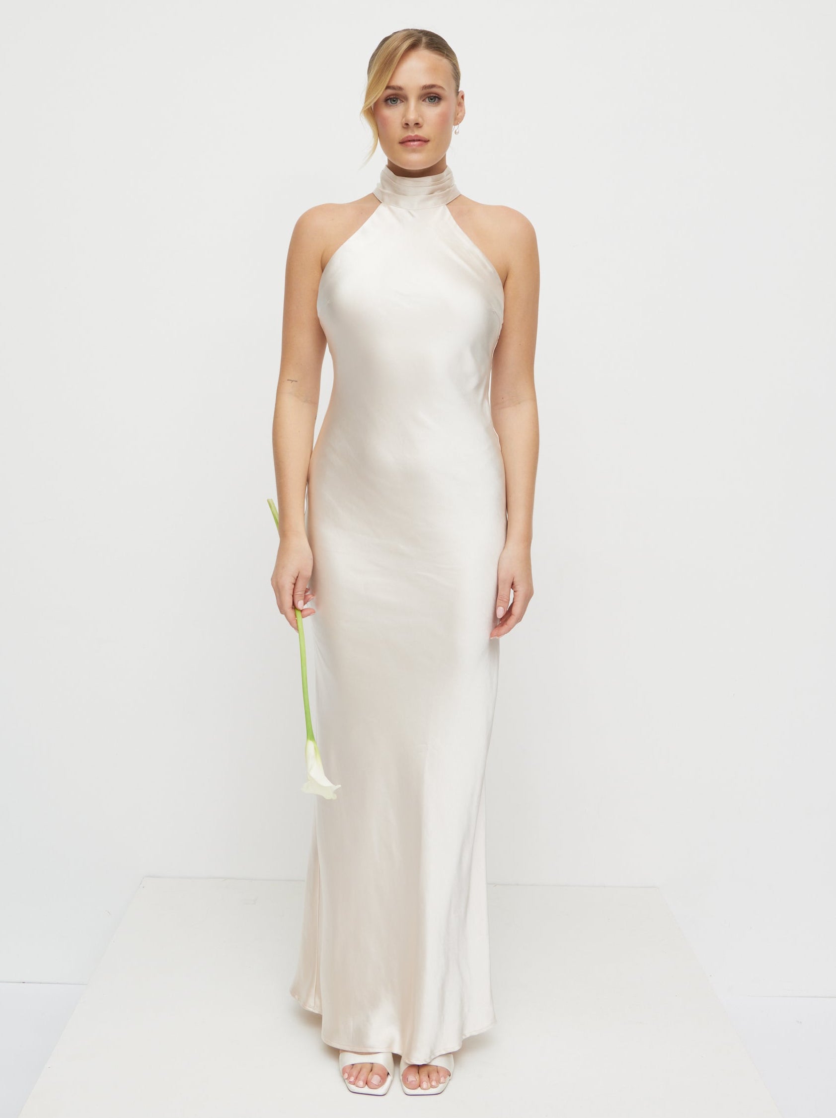 Kiara Satin Maxi Dress