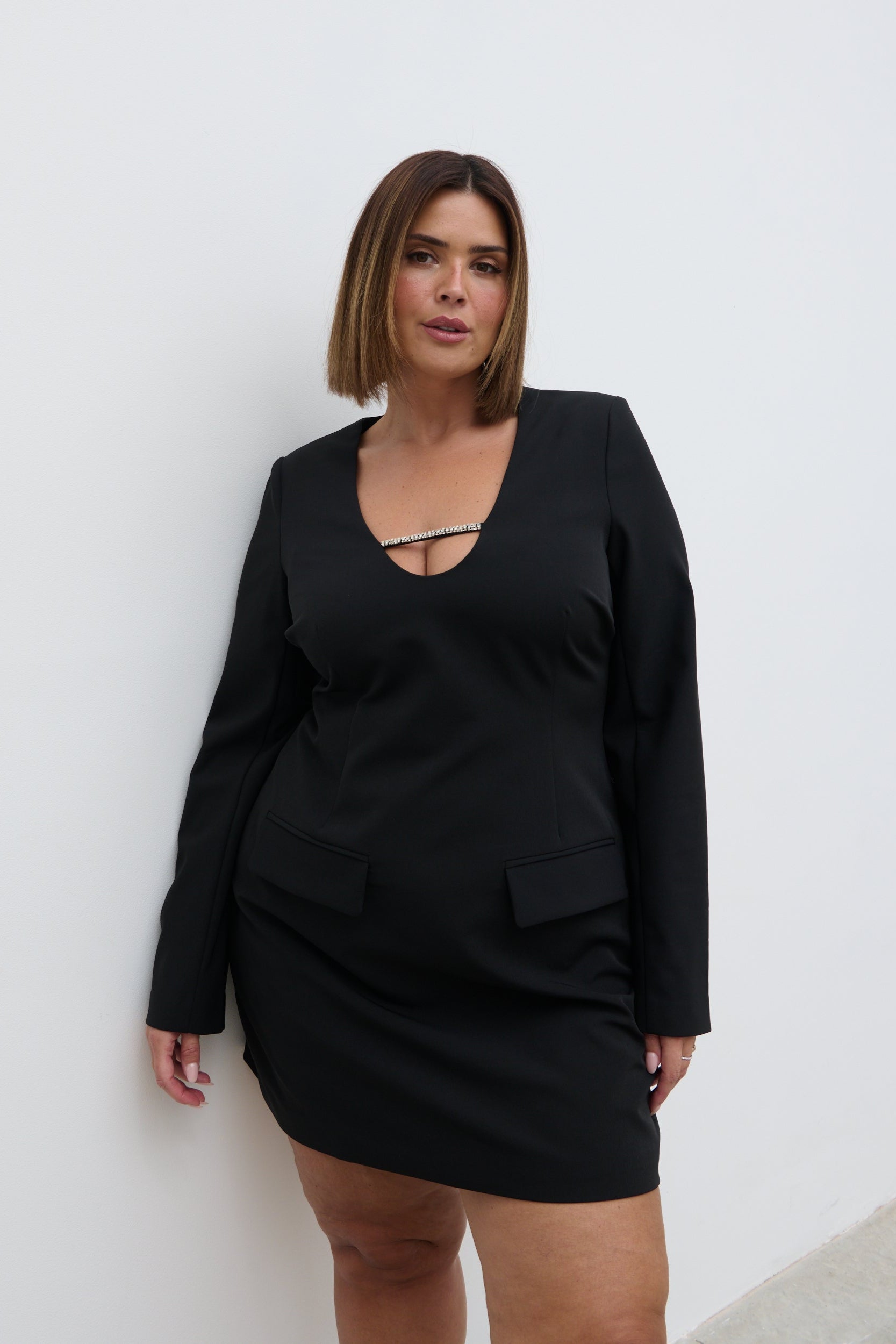 Lou Embellished Trim Mini Dress