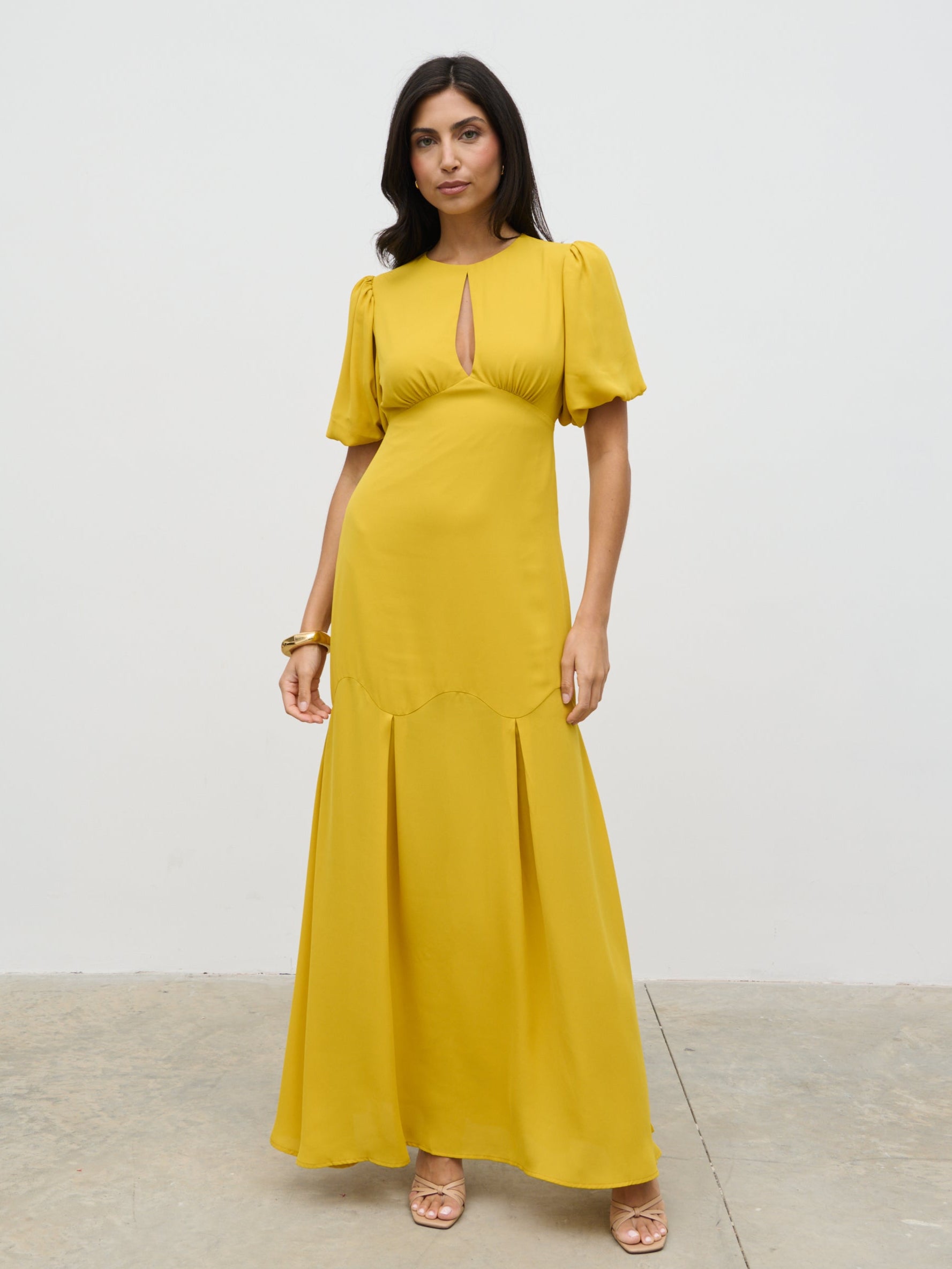 Zara Yellow Dress Long Sleeve Zara Dress Womens Small Yellow