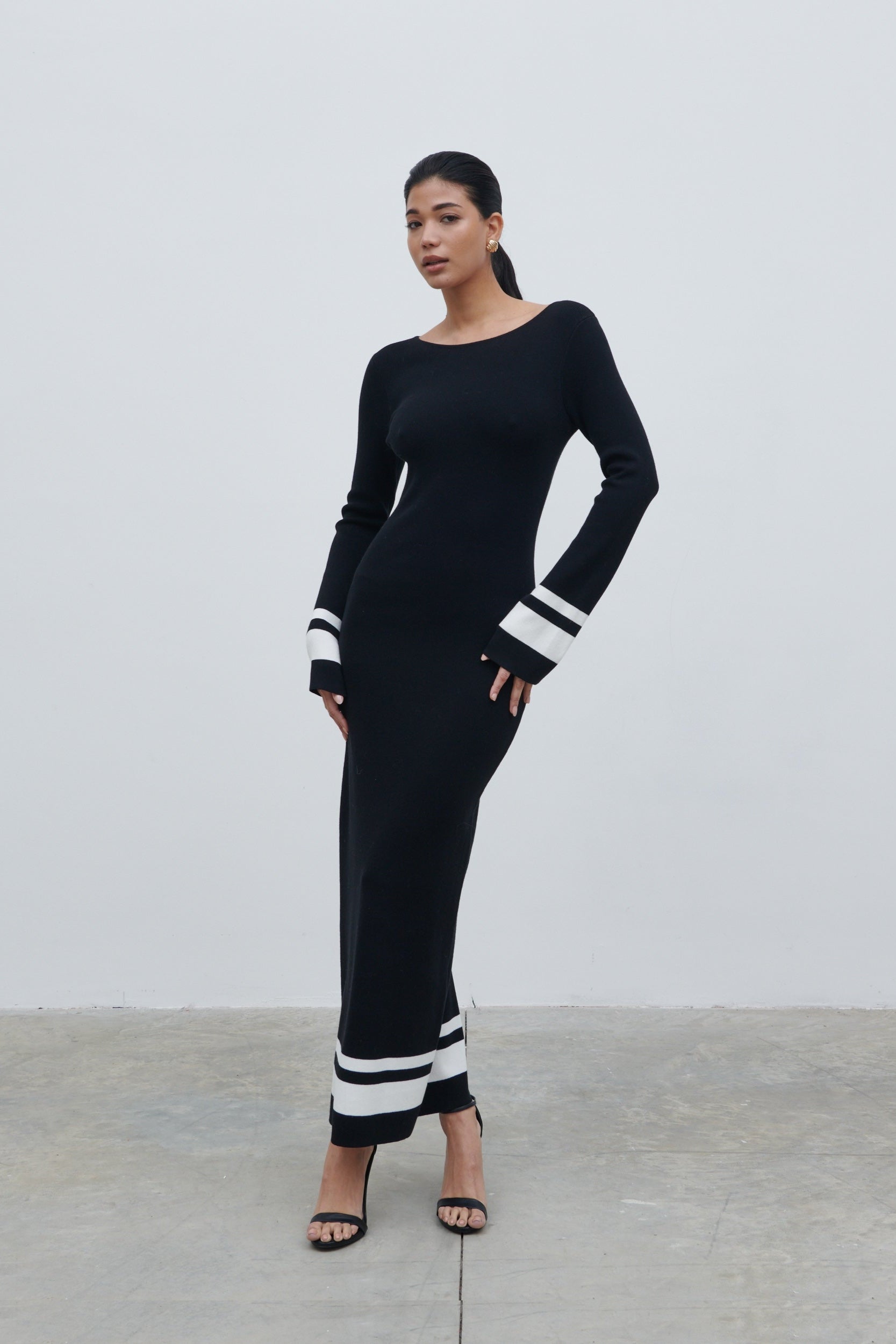 Milana Midaxi Knit Dress - Black Milana Midaxi Knit Dress - Black