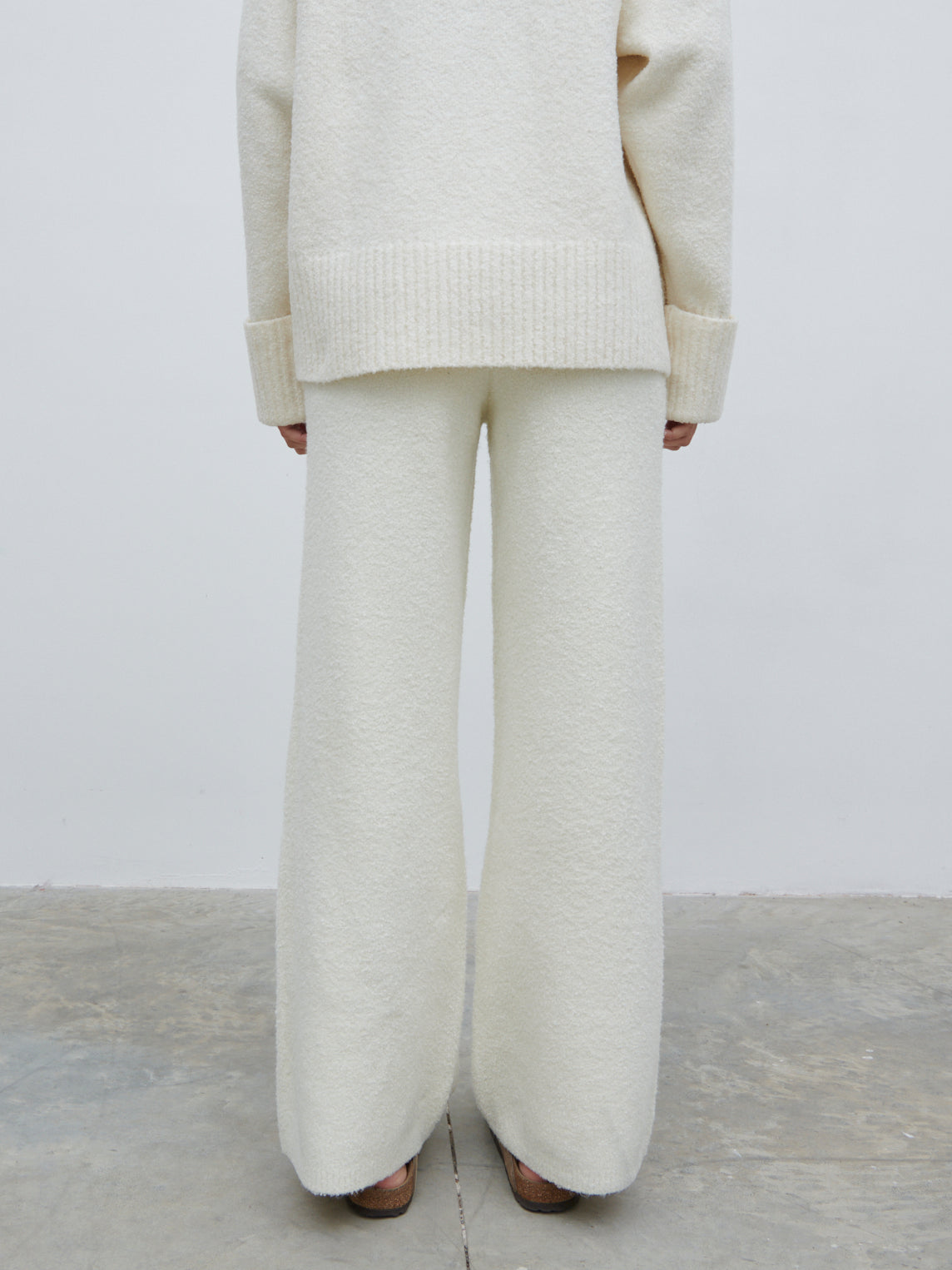 Millie Knit Trousers - Cream