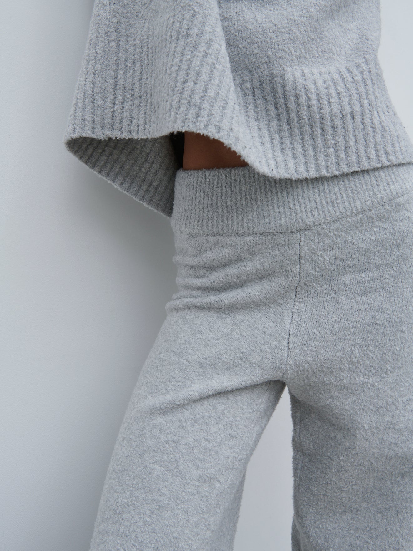 Millie Knit Trousers - Grey