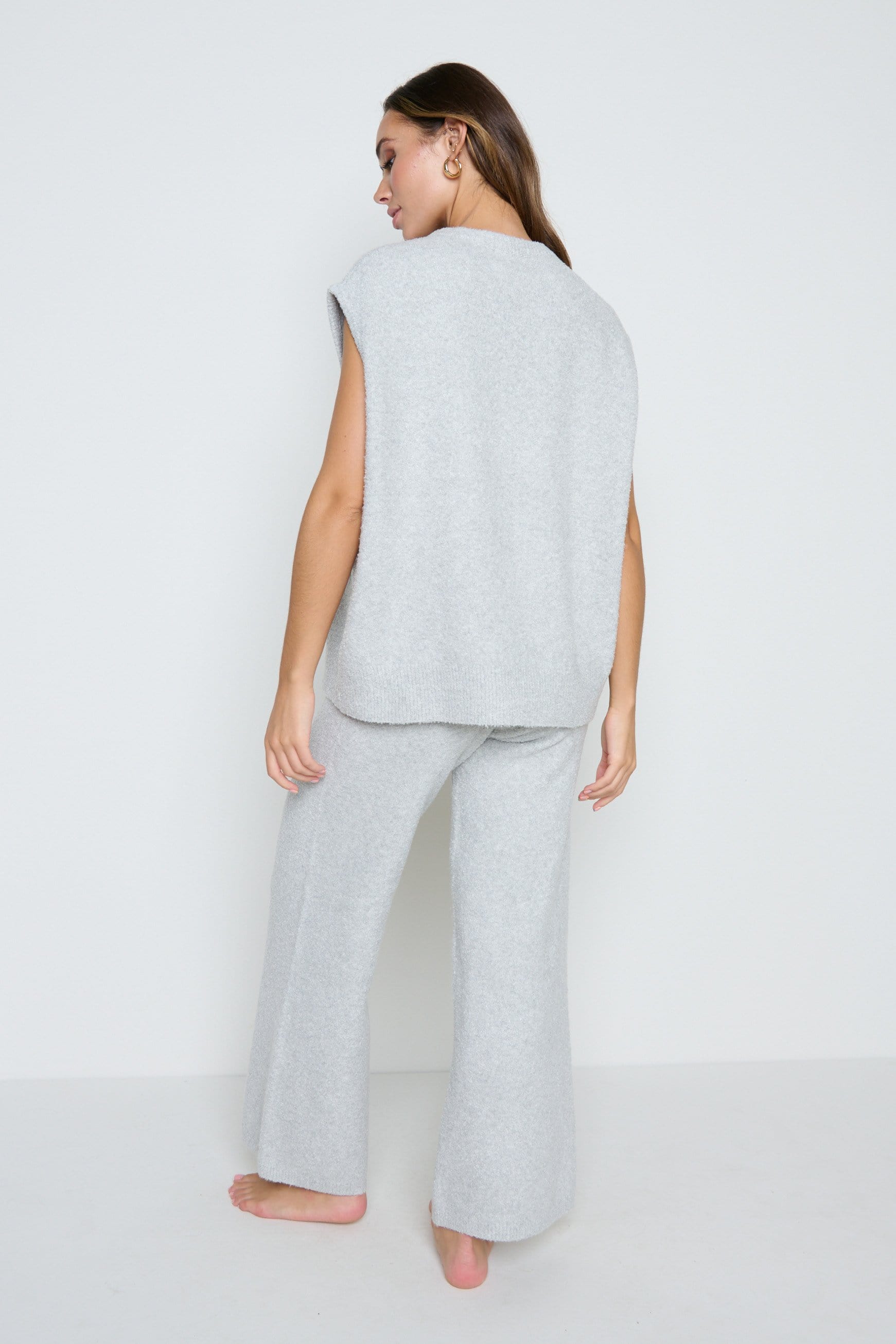 Millie Knit Trousers - Grey