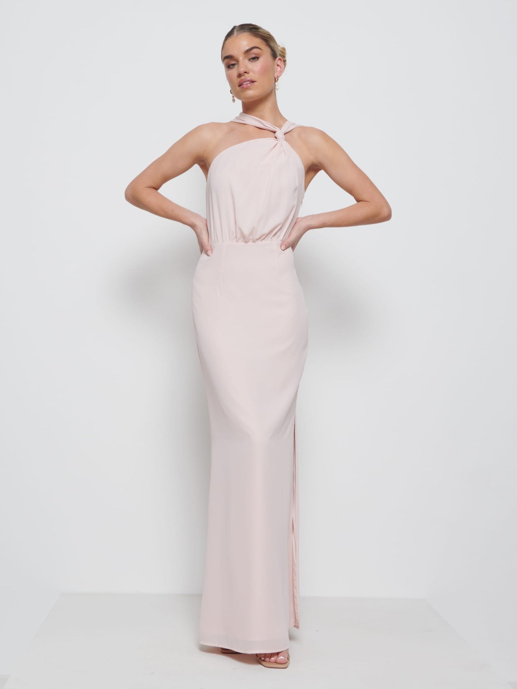 Milly Chiffon Bridesmaid Dress Blush - Main Image