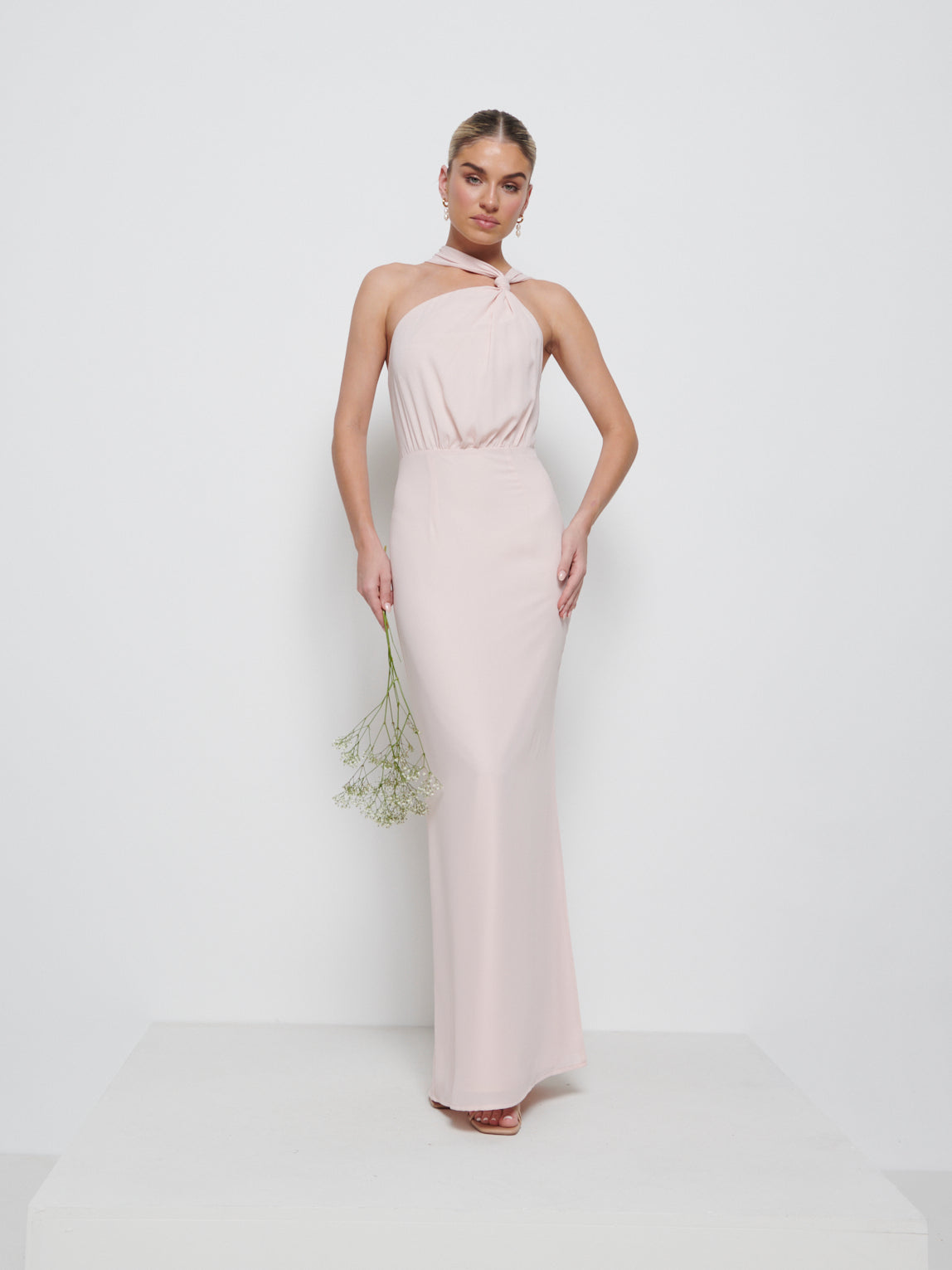 Milly Chiffon Bridesmaid Dress - Blush
