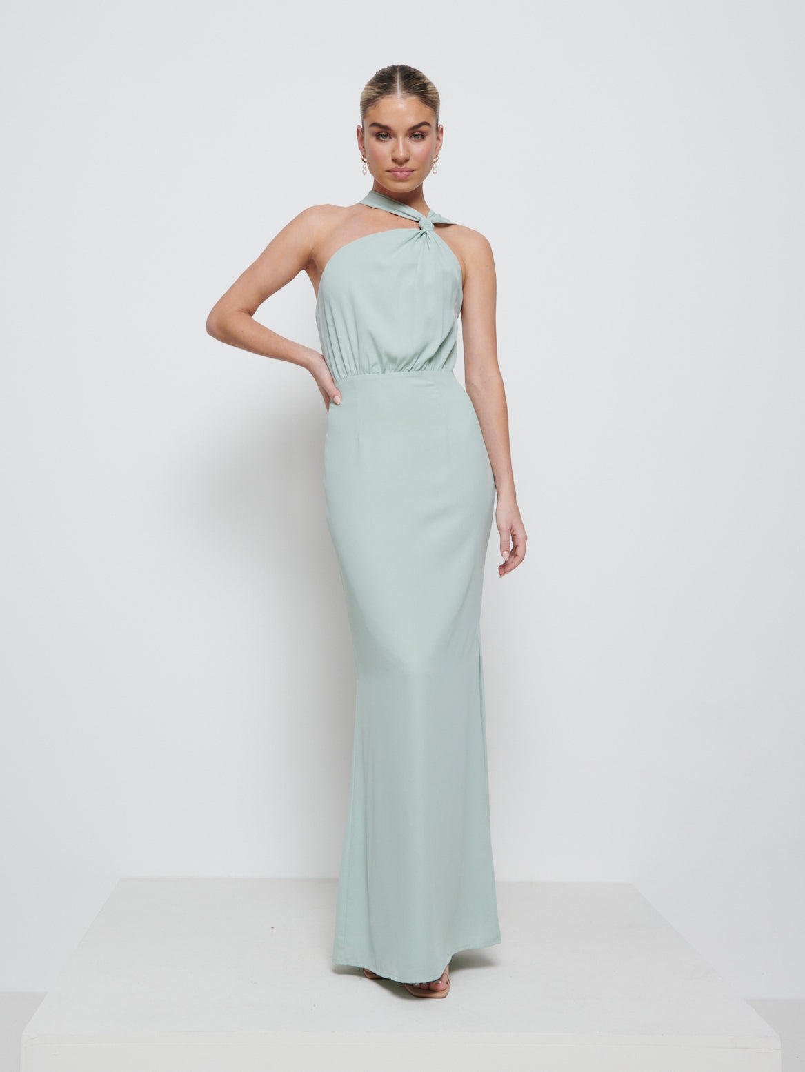Milly Chiffon Bridesmaid Dress - Sage – Pretty Lavish