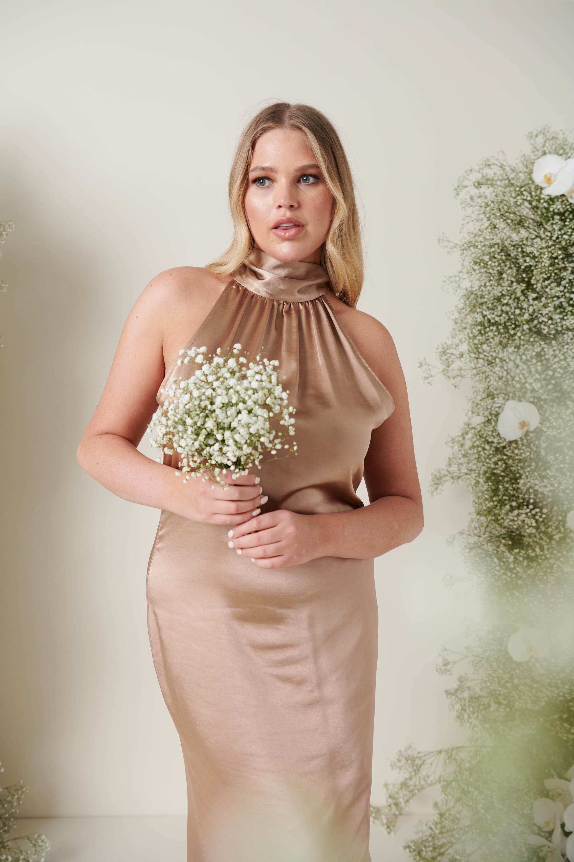 Odelle Maxi Bridesmaid Dress - Matte Mocha Pretty Lavish Odelle Maxi Bridesmaid Dress - Matte Mocha Pretty Lavish