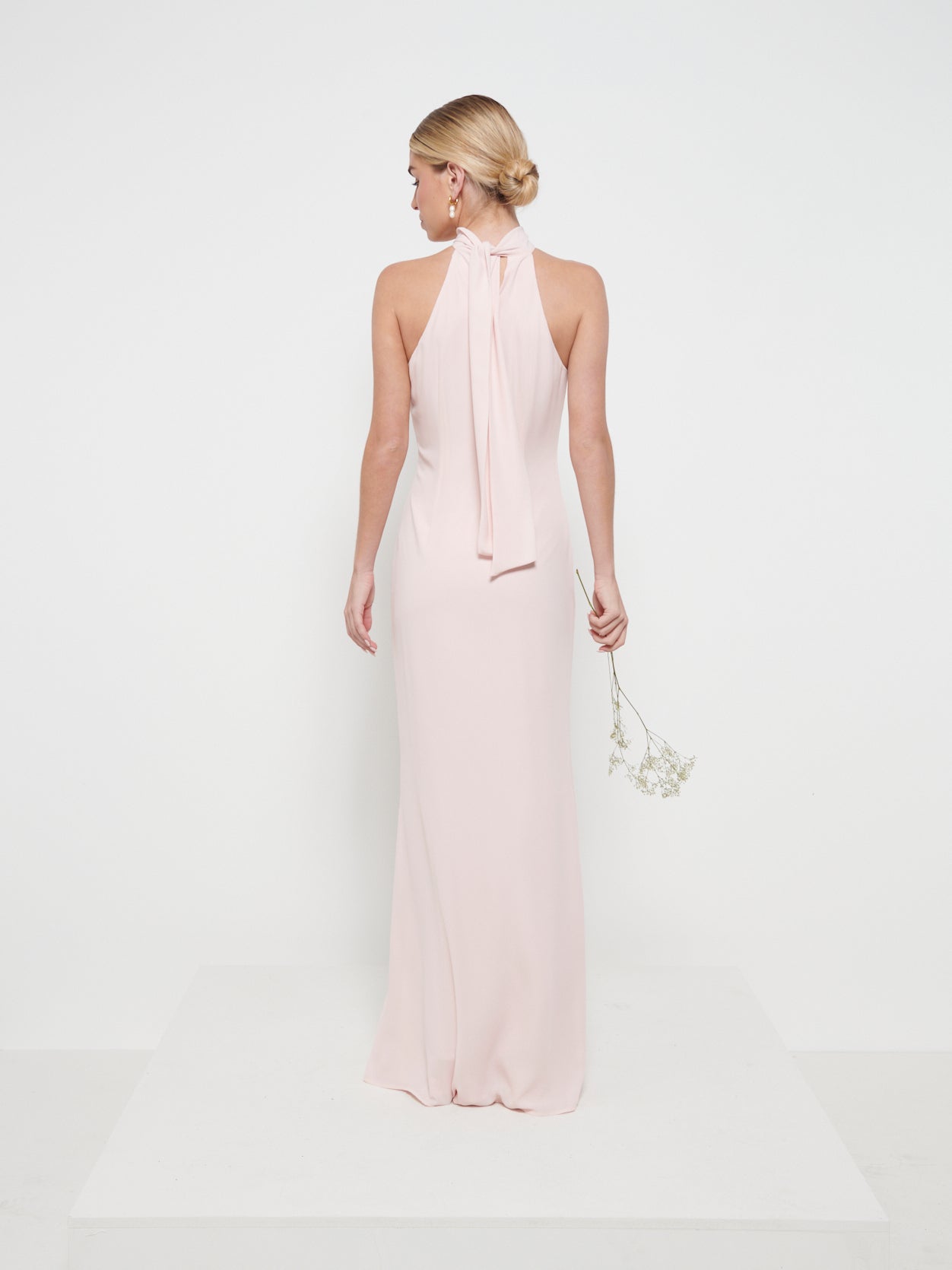 Odelle Chiffon Maxi Bridesmaid Dress - Blush