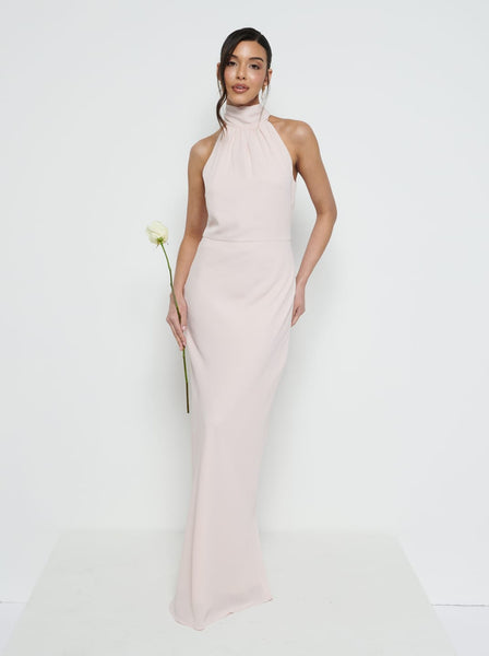 Odelle Tie Back Chiffon Maxi Bridesmaid Dress