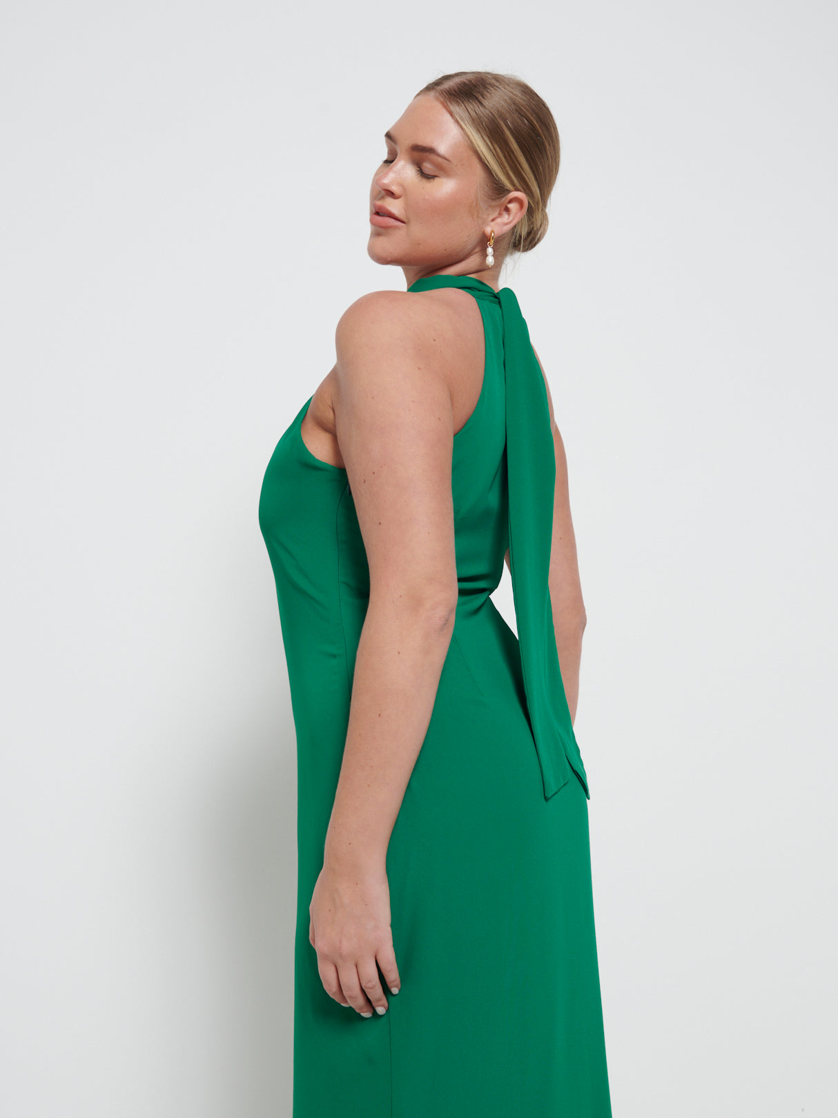 Odelle Chiffon Maxi Bridesmaid Dress - Emerald