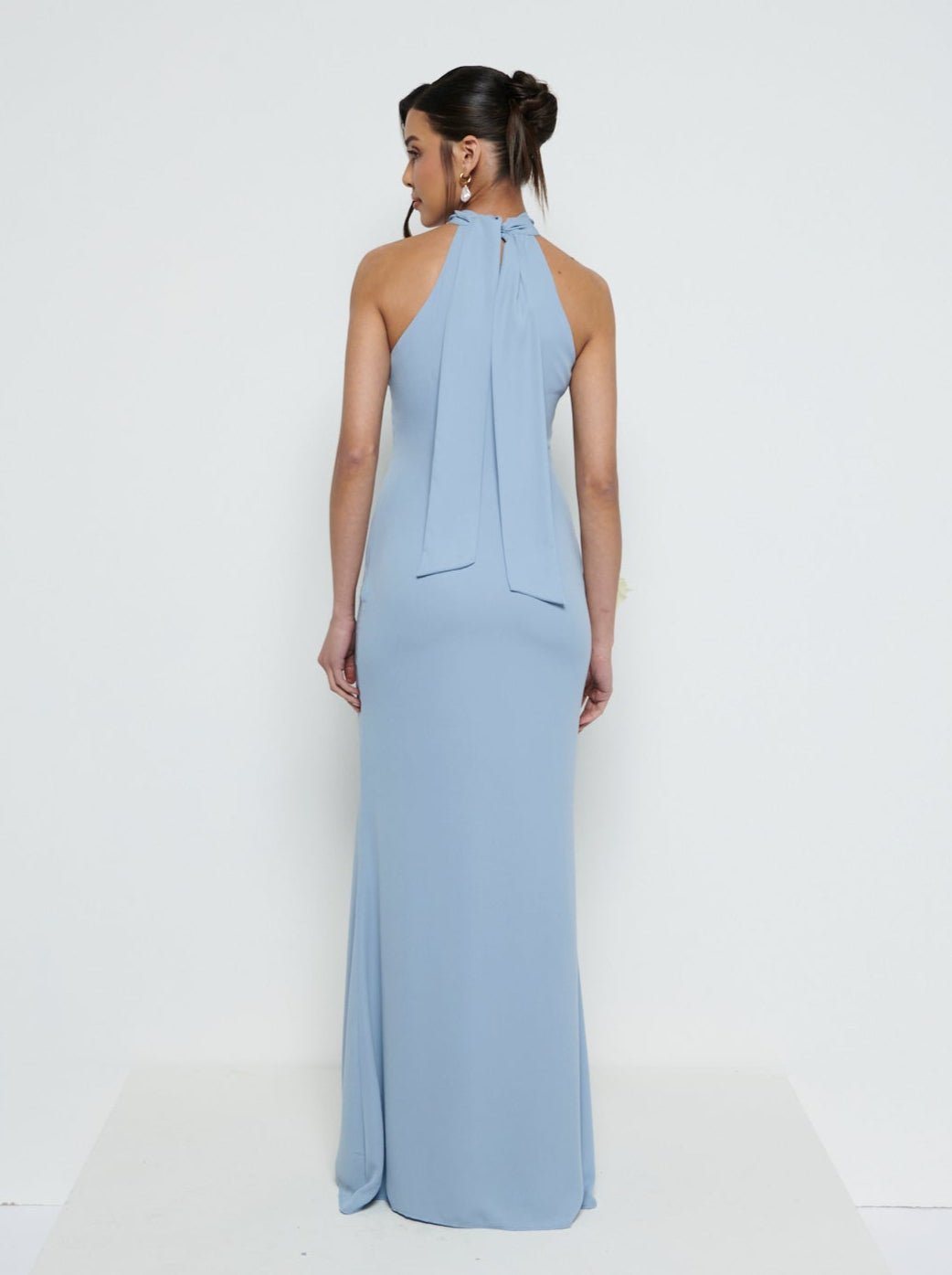 Odelle Chiffon Maxi Bridesmaid Dress - Dusty Blue