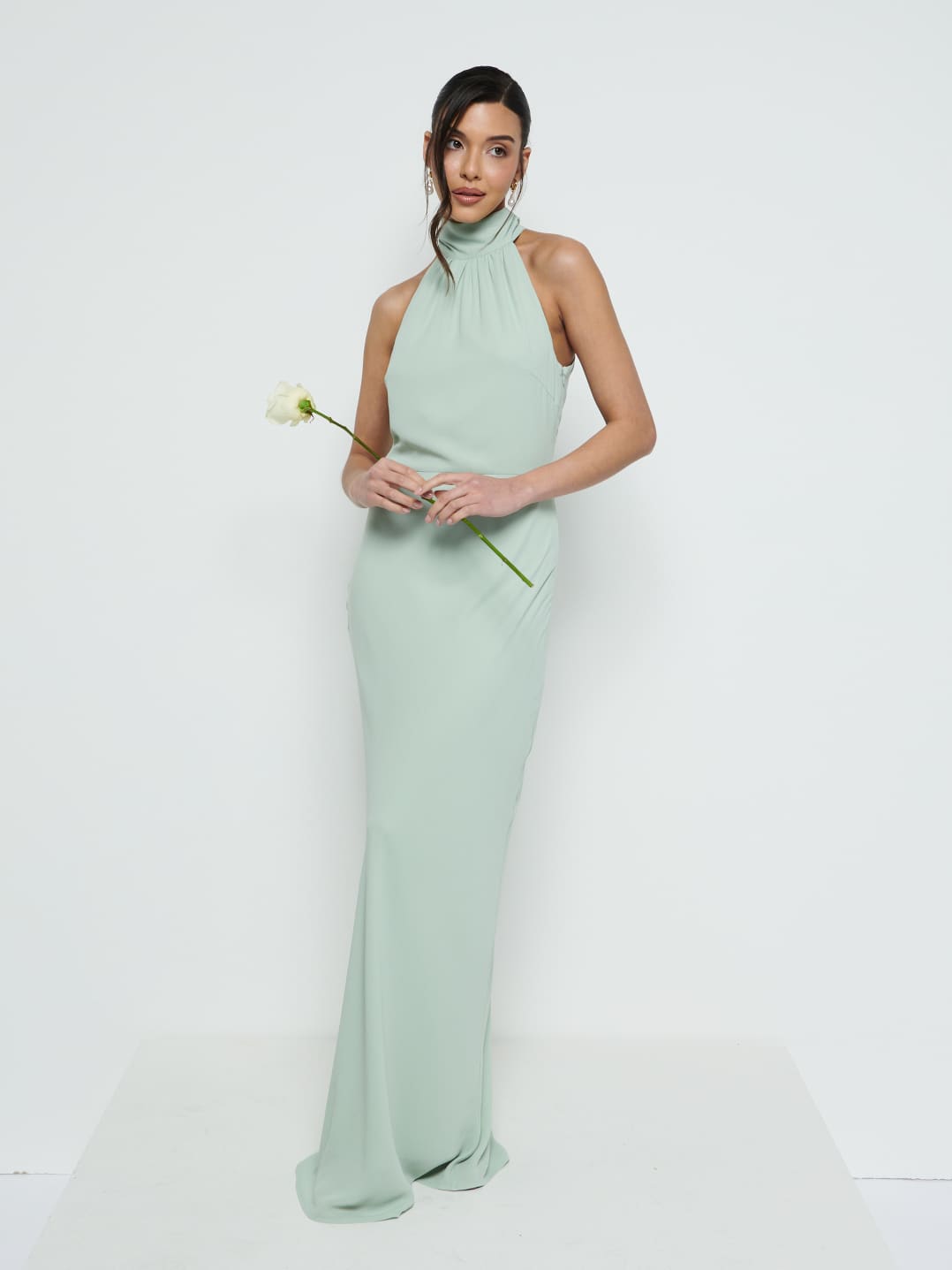 Odelle Tie Back Chiffon Maxi Bridesmaid Dress - Sage Pretty Lavish Odelle Tie Back Chiffon Maxi Bridesmaid Dress - Sage Pretty Lavish