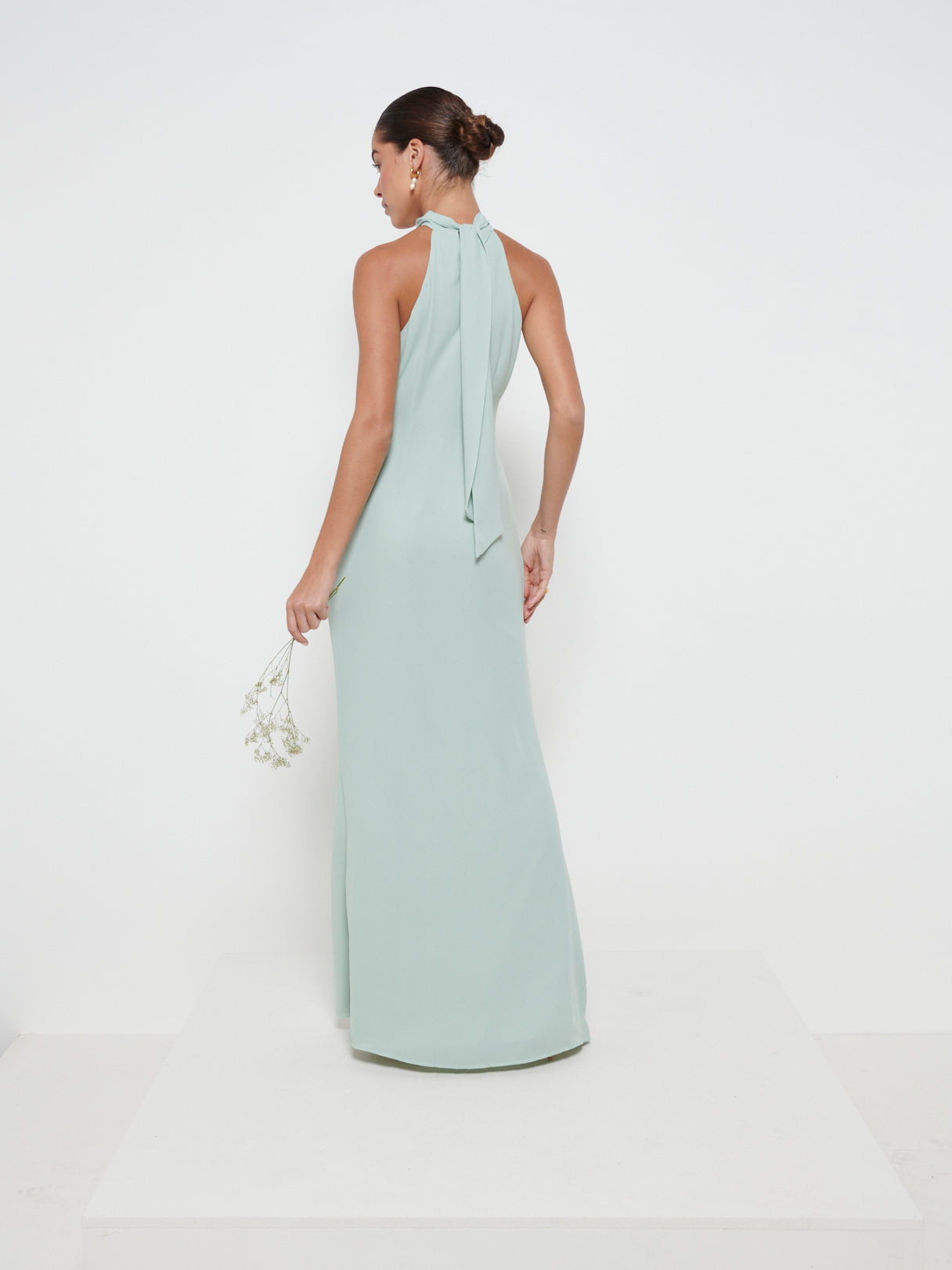 Odelle Chiffon Maxi Bridesmaid Dress - Sage