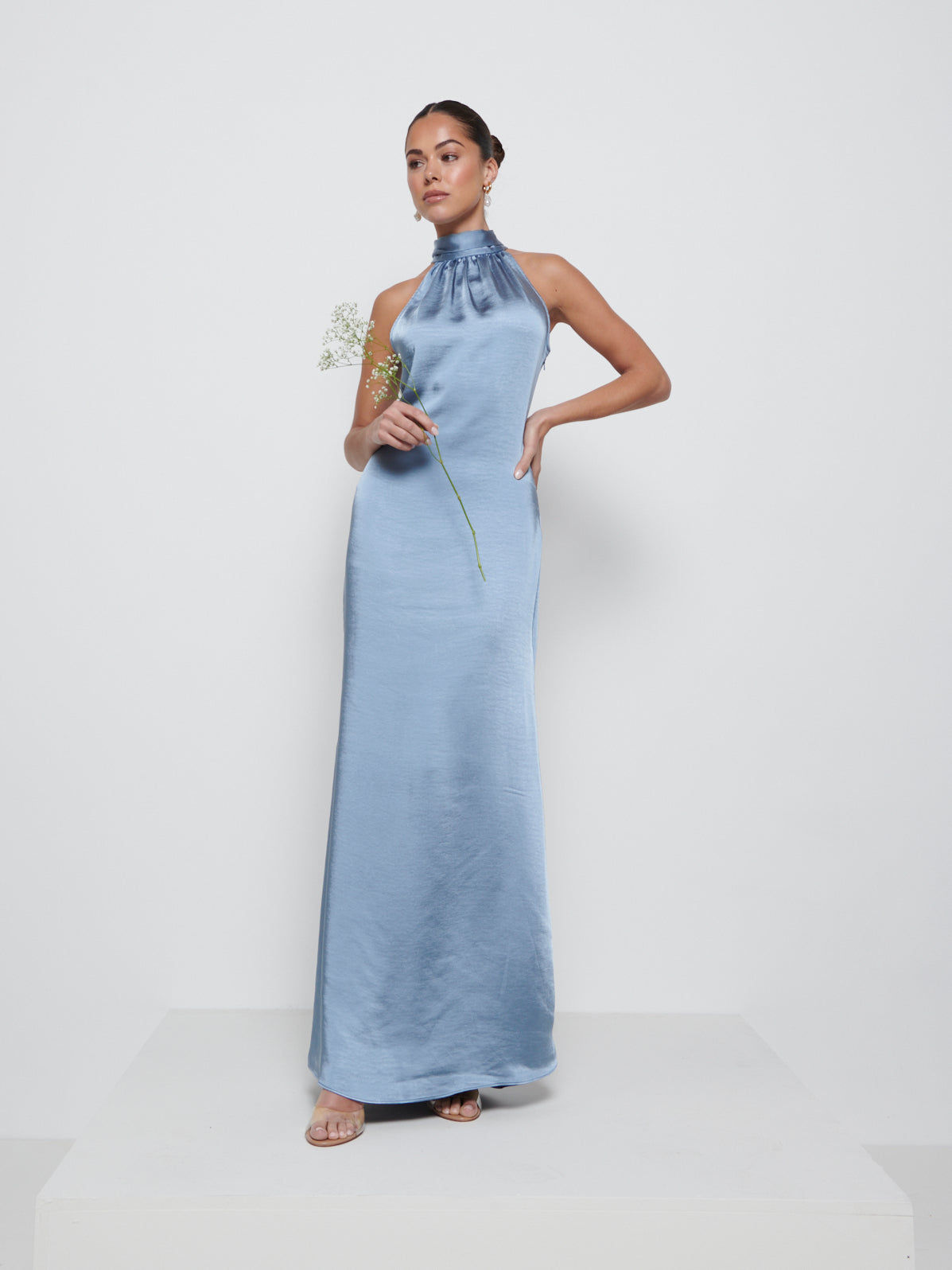Odelle Maxi Bridesmaid Dress - Dusty Blue