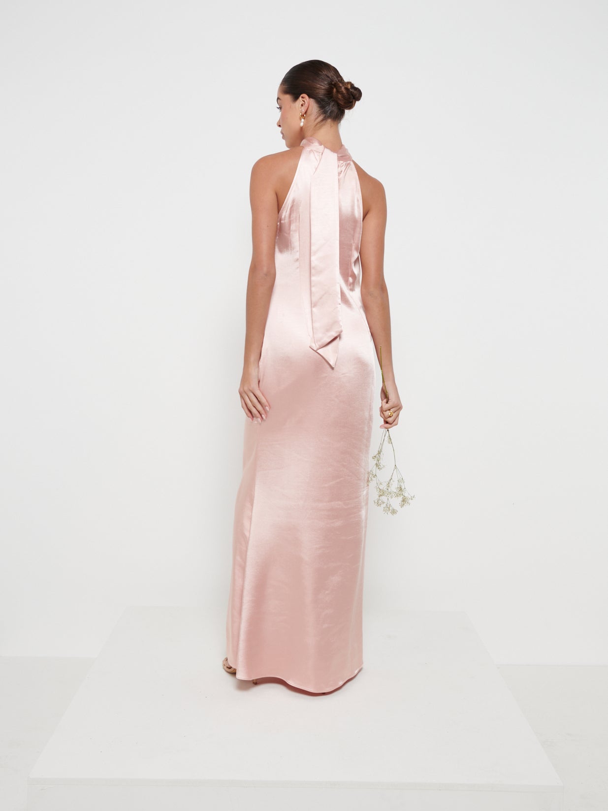 Odelle Maxi Bridesmaid Dress - Matte Blush