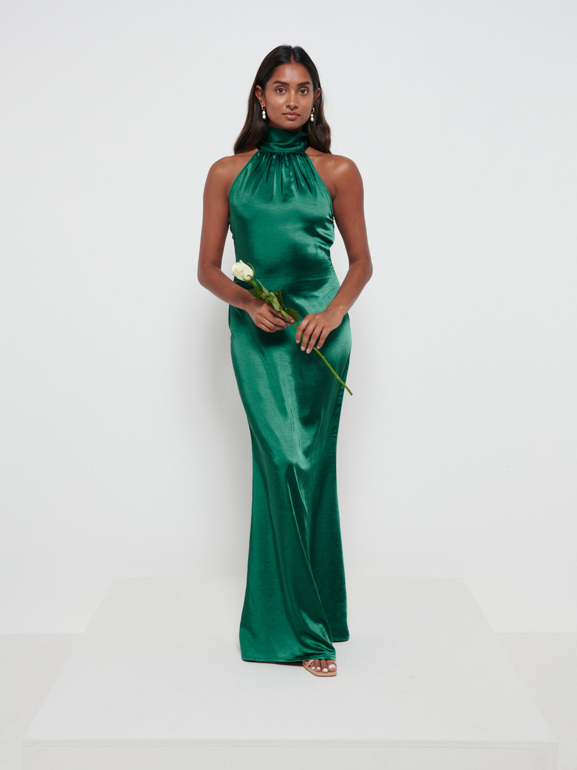 Odelle Maxi Bridesmaid Dress - Matte Emerald