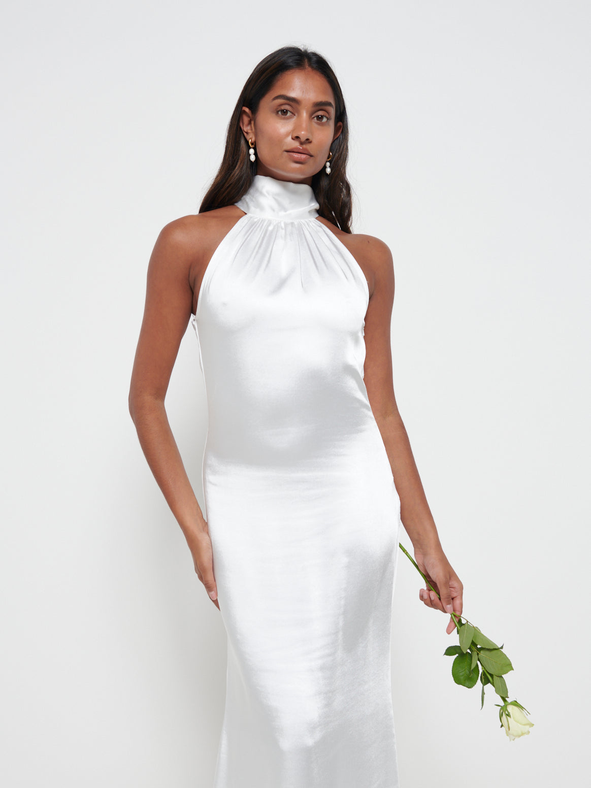 Odelle Maxi Bridesmaid Dress - Matte Ivory Pretty Lavish Odelle Maxi Bridesmaid Dress - Matte Ivory Pretty Lavish