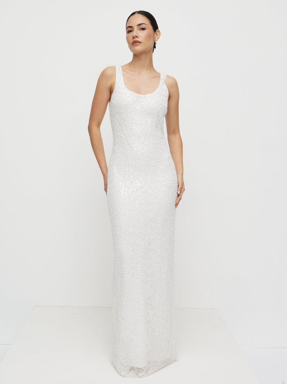 Palma Embellished Scoop Neck Maxi Dress