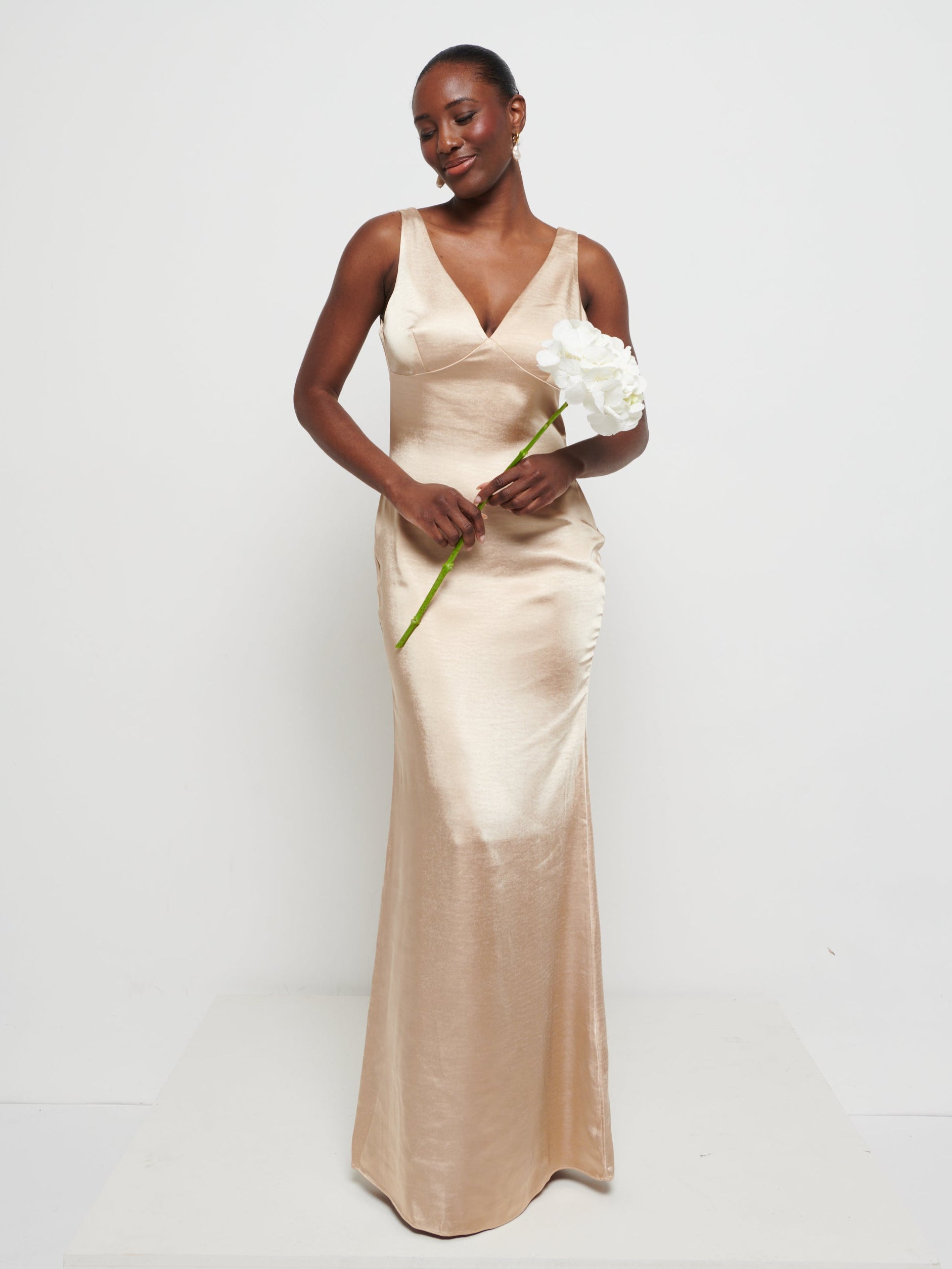 Piper Maxi Bridesmaid Dress - Matte Bronze Piper Maxi Bridesmaid Dress - Matte Bronze