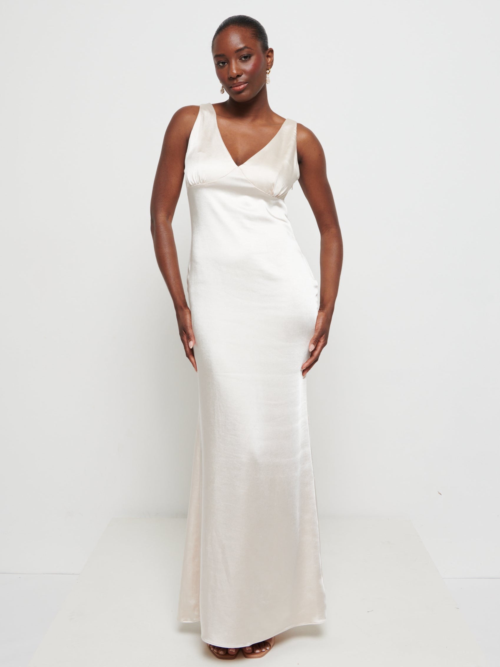 piper satin midi dress Piper Satin + Lace Dress