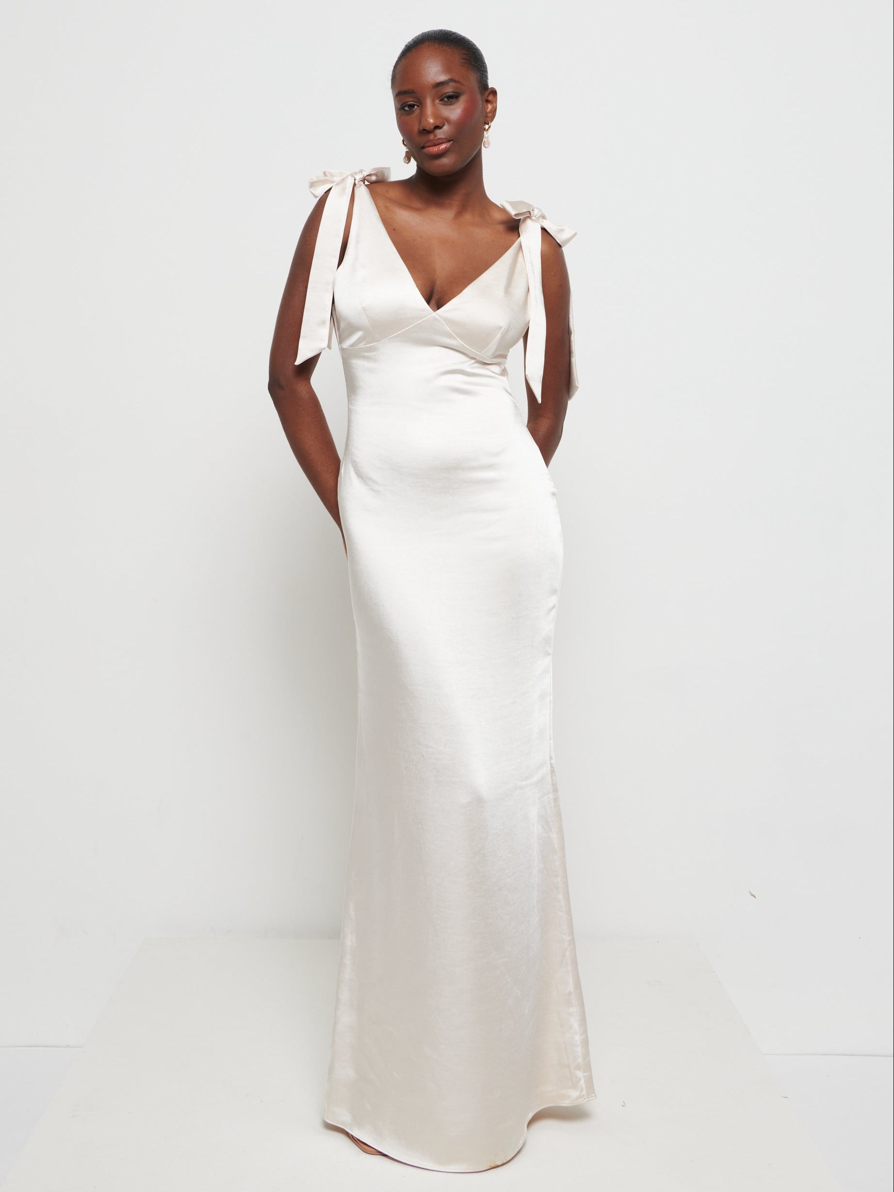 Piper Tie Maxi Bridesmaid Dress